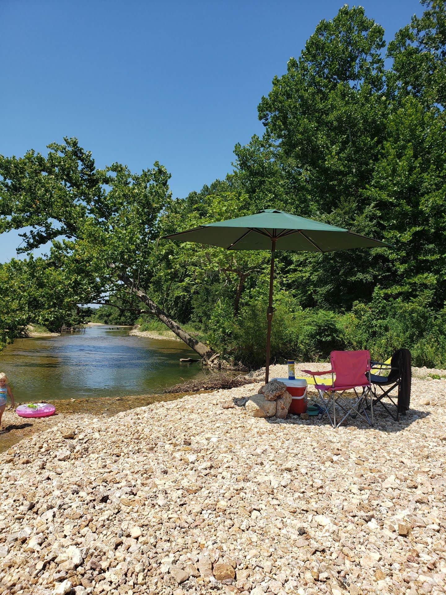 Michelle F.'s photo of tent camping at Four Creeks Ranch Campground near Mark Twain National Forest