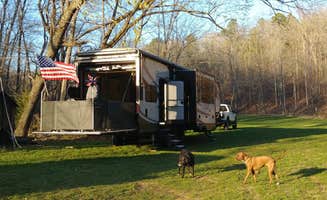 Michelle F.'s photo of camping with pets at Four Creeks Ranch Campground in Missouri