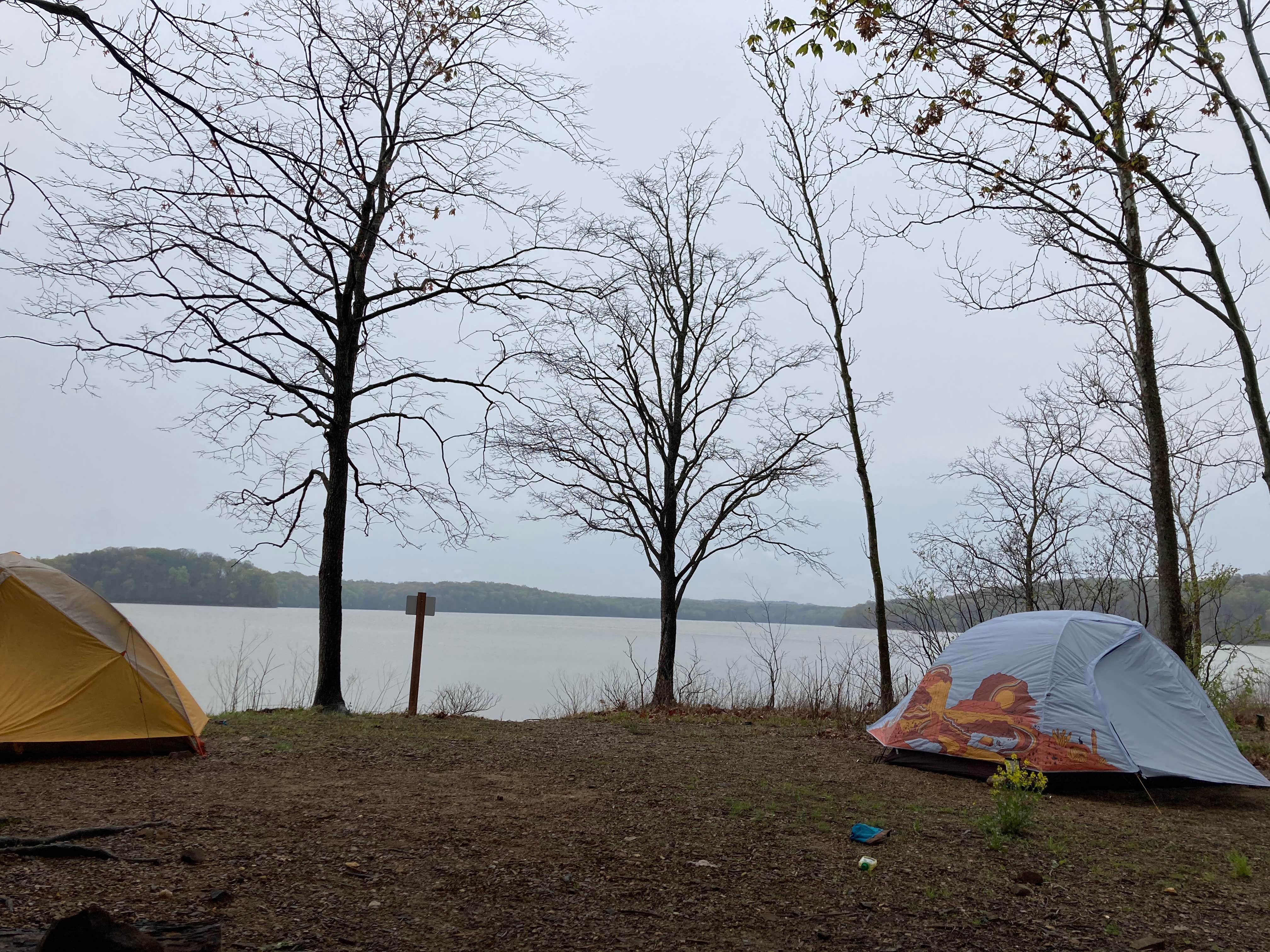 Aspen B.'s photo of a dispersed camping area at Peninsula Trail near Avon, IN