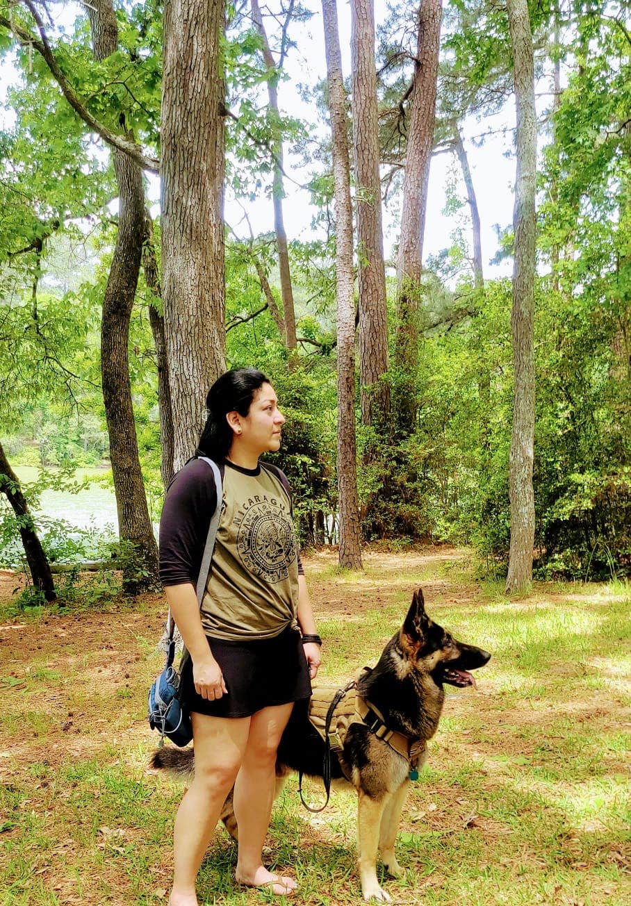 Tatiana  C.'s photo of camping with pets at Huntsville State Park Campground near Conroe, TX