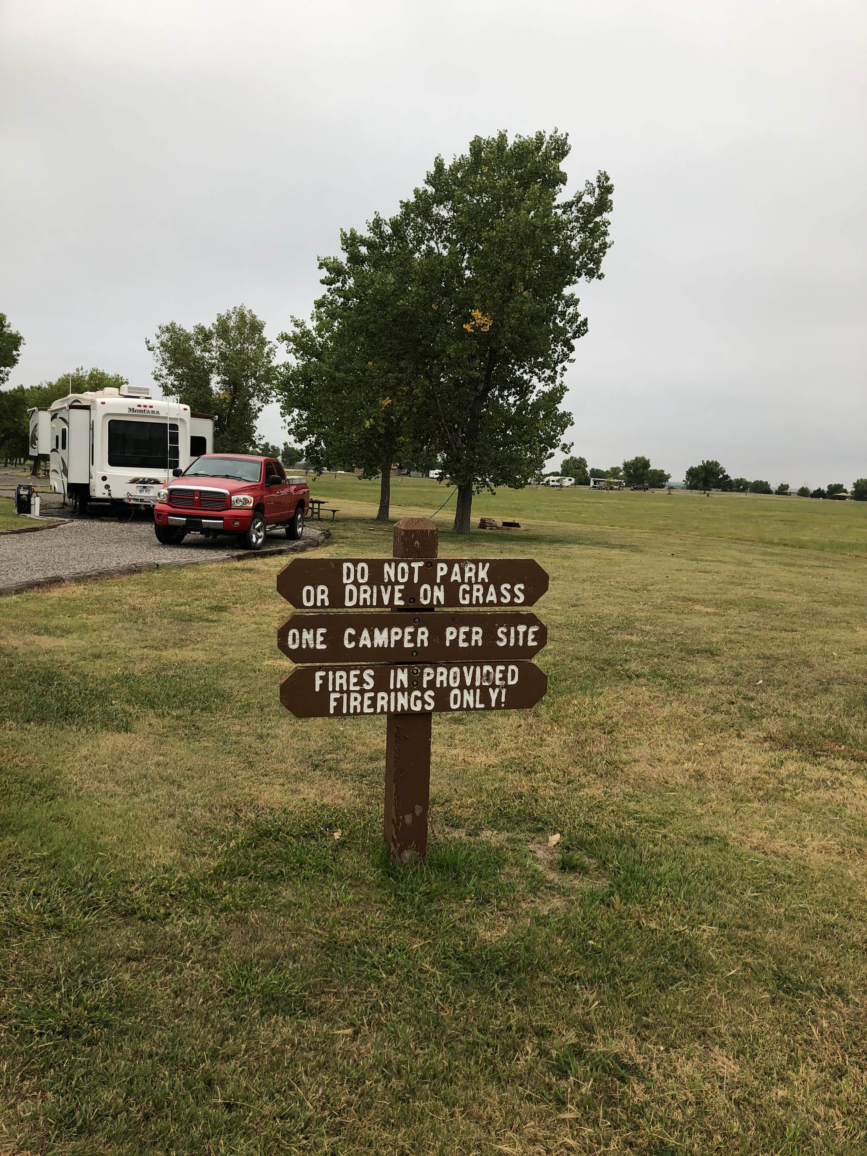 Lee D.'s photo of rv camping at Bluffton Area — Cedar Bluff State Park near Bogue, KS