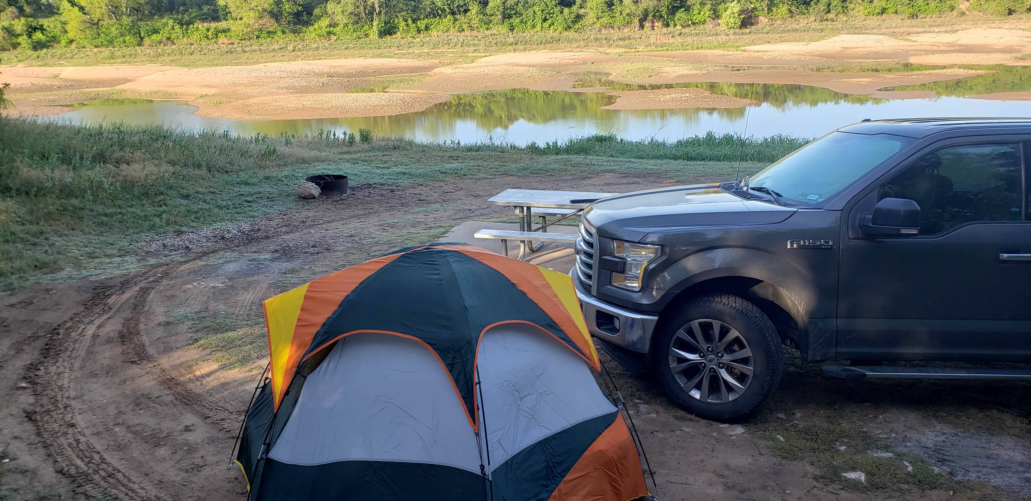 Mike L.'s photo of tent camping at Camp Creek Recreation Area near Leander, TX
