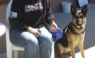 Dawn H.'s photo of camping with pets at Tee Pee Campground near Cross Village, MI