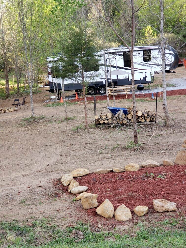 Ray and Deanie G.'s photo of rv camping at River Dog Campground near Glenville, NC