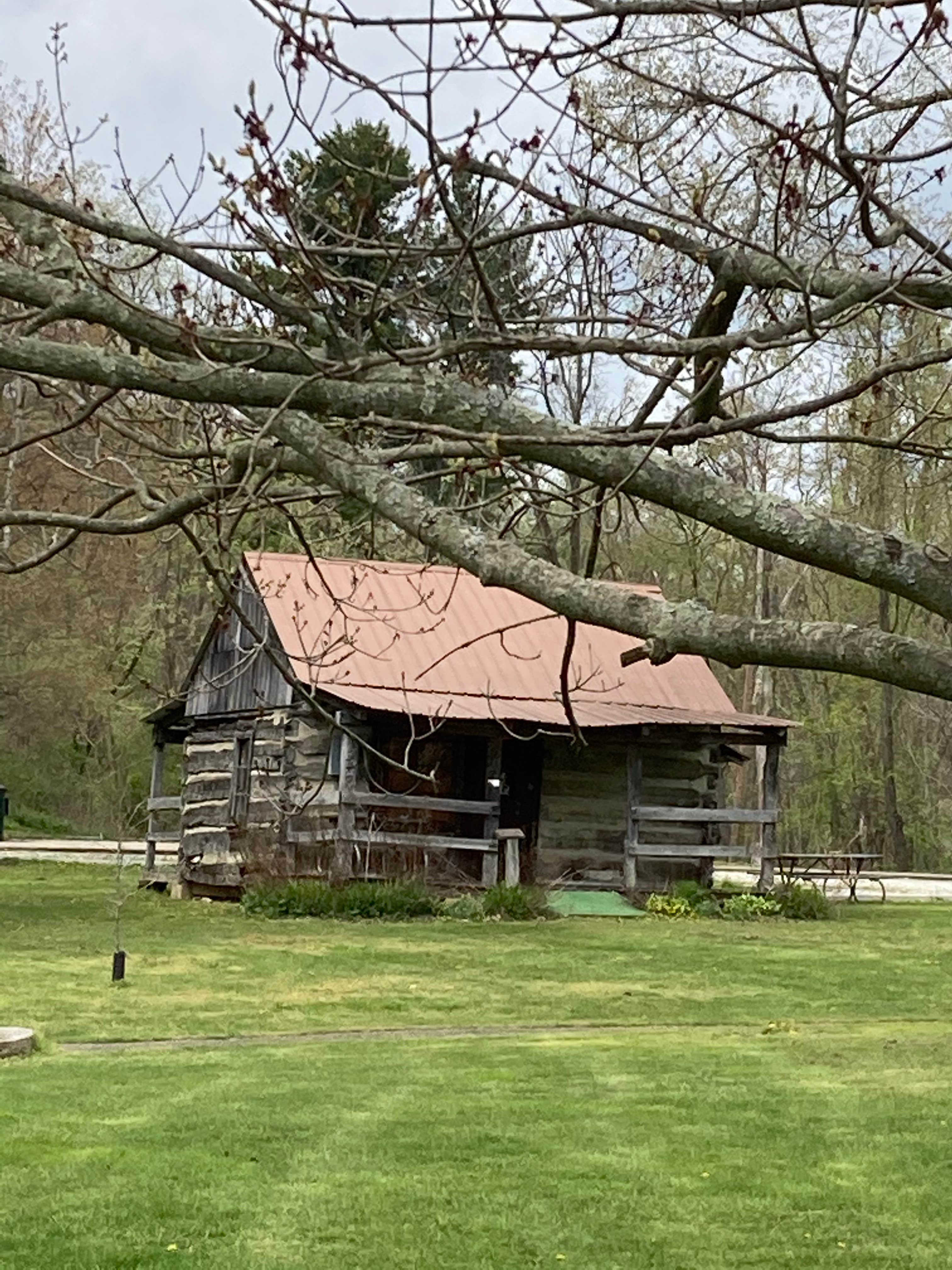 Darrel and Mary W.'s photo of glamping accommodations at Barkcamp State Park Campground near Malvern, OH