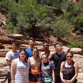 hiking with the family