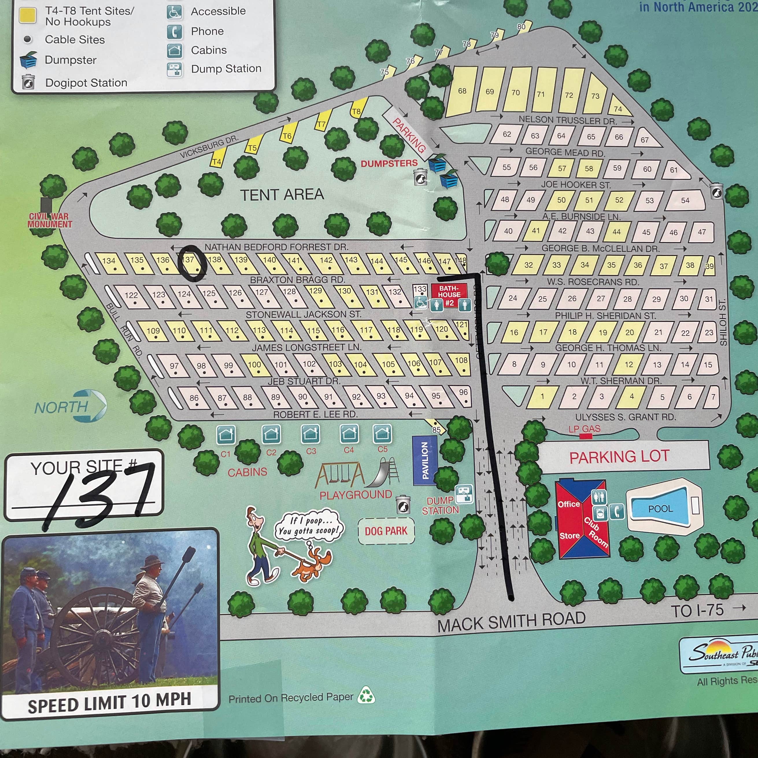 holiday travel park map