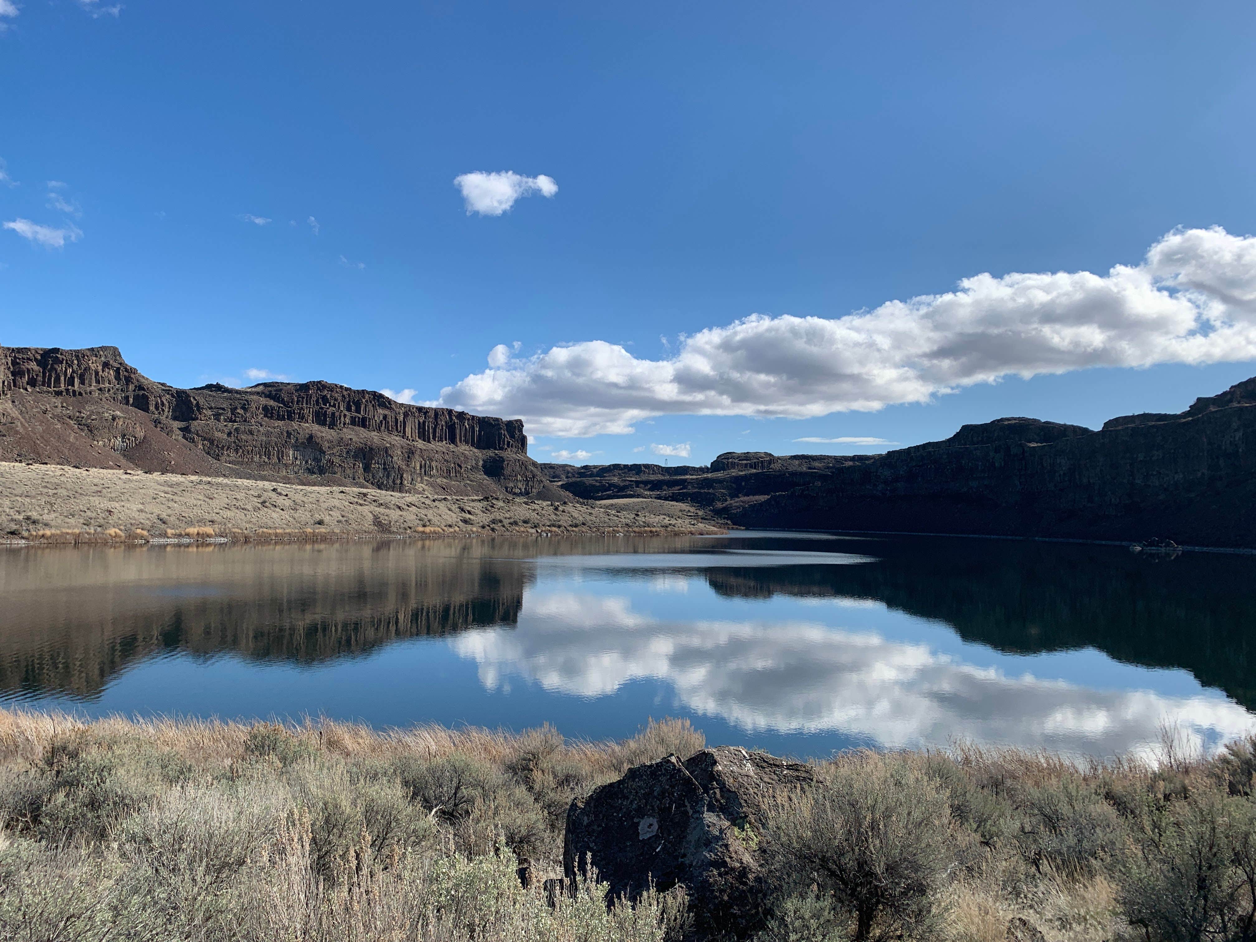 Emma A.'s photo of a dispersed camping area at Ancient & Dusty Lake Trailhead near Ellensburg, WA