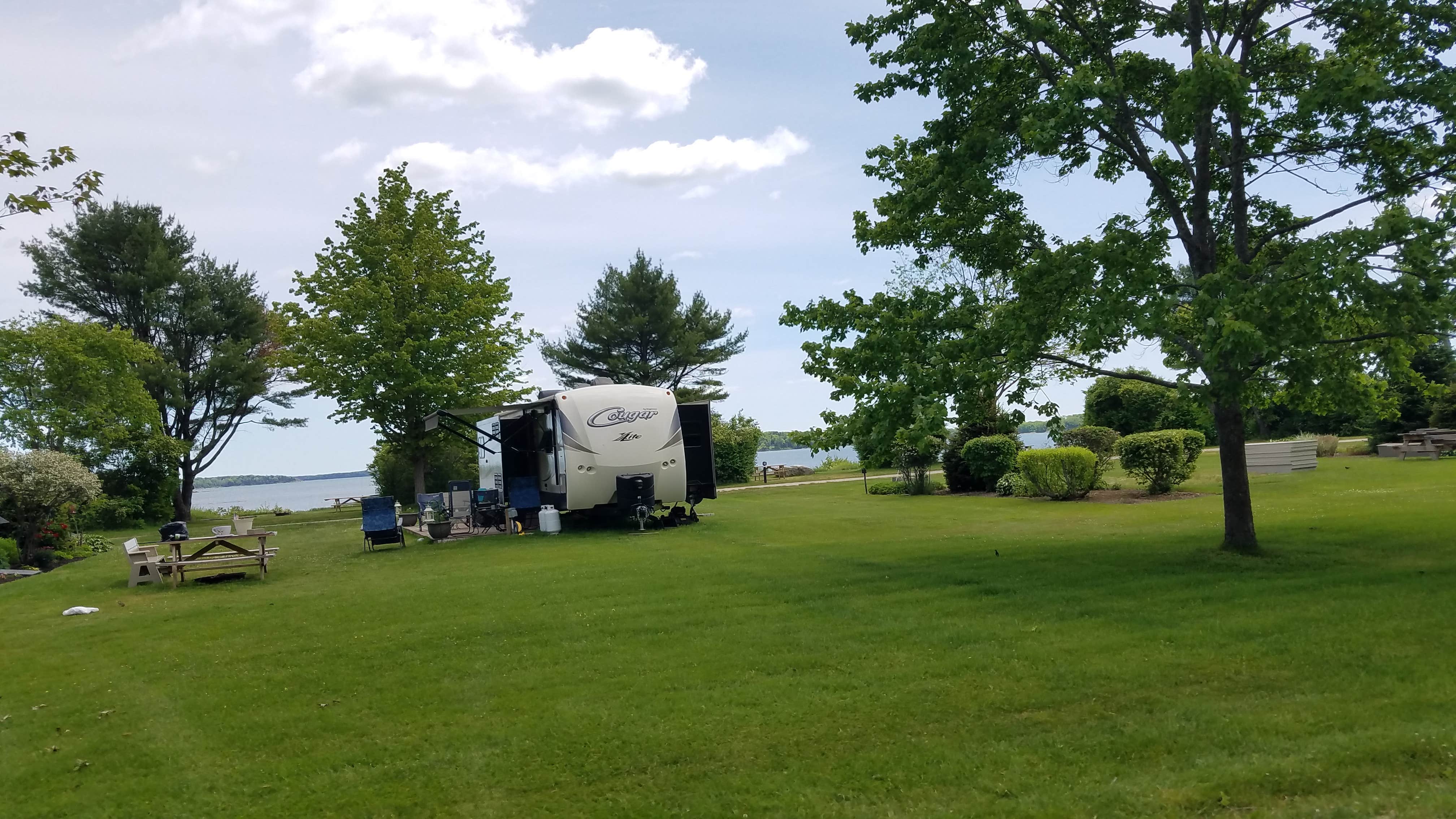Nancy W.'s photo of rv camping at Winslow Park And Campground near Cumberland Center, ME