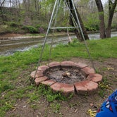 View of Sugar Creek from site 41 fire pit