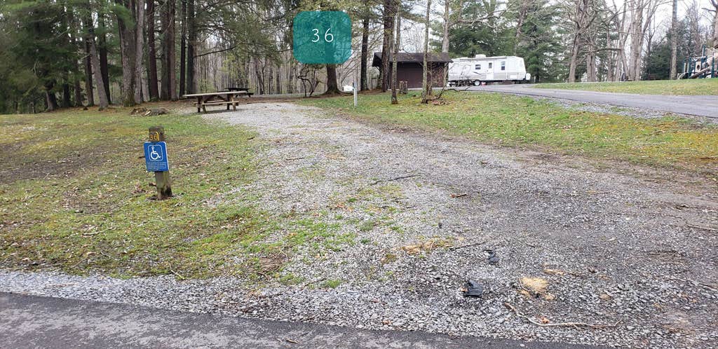 Jean C.'s photo of rv camping at Babcock State Park Campground near Meadow Creek, WV