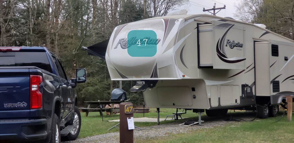 Jean C.'s photo of rv camping at Babcock State Park Campground near Oak Hill, WV