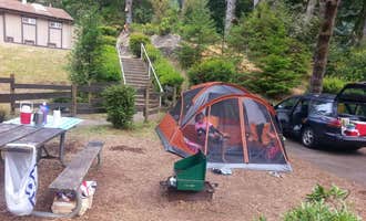Camping near Windy Cove Campground (Section A): Umpqua Lighthouse State Park Campground, Reedsport, Oregon
