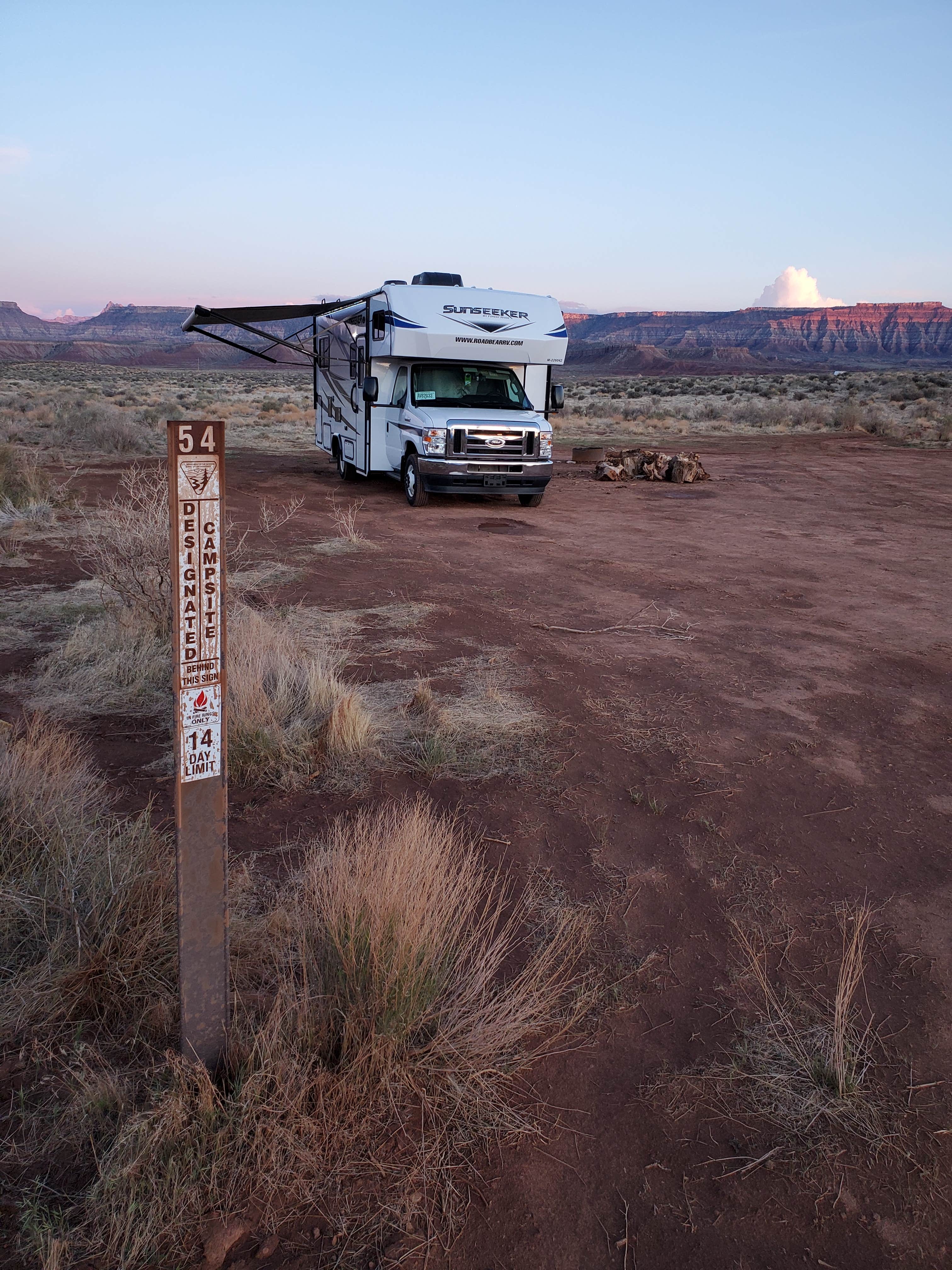 Camper submitted image from Hurricane Cliffs BLM dispersed #54 - 2