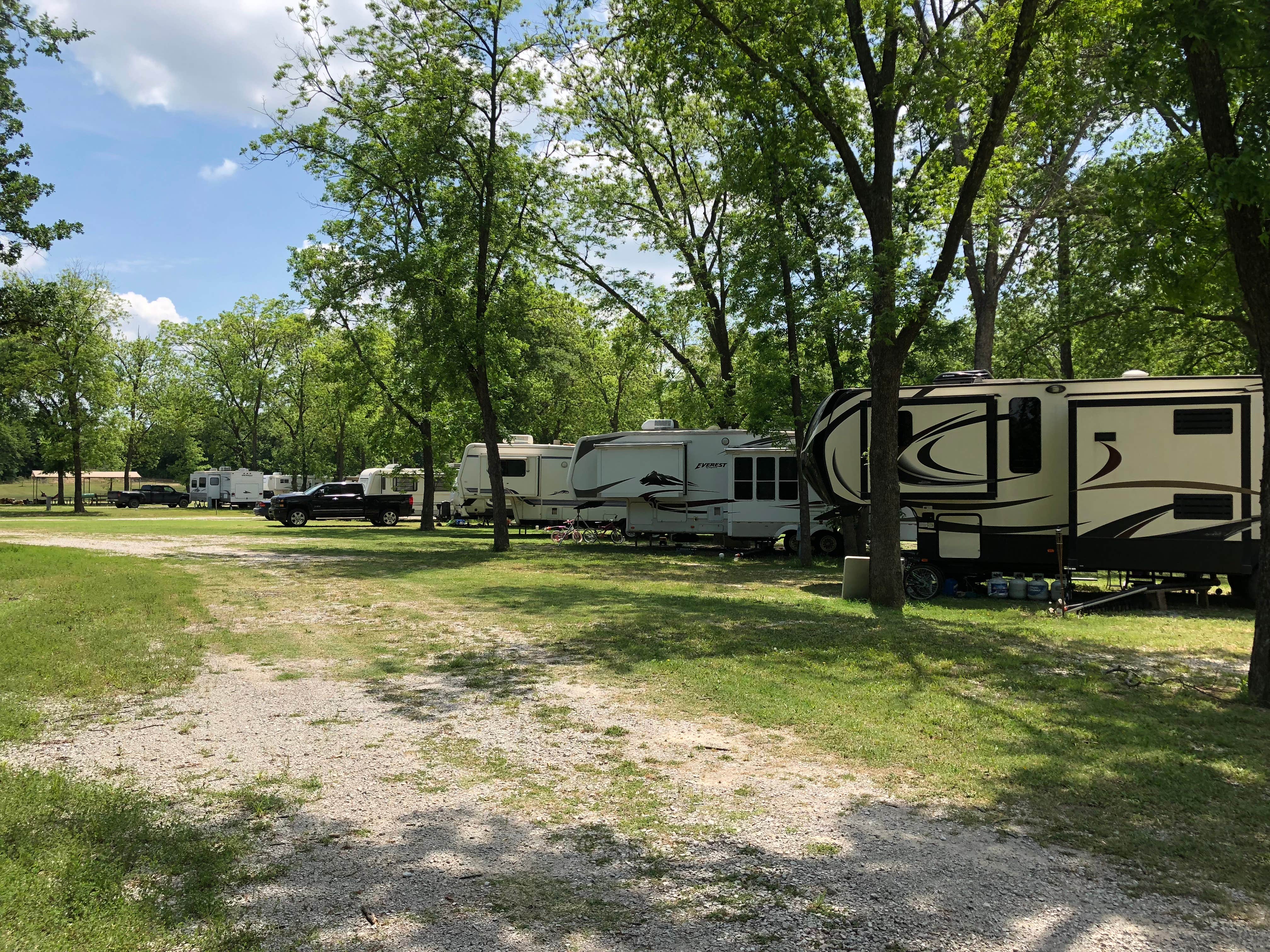 Julene P.'s photo of rv camping at Shangri-La RV Resort near Coleman, OK