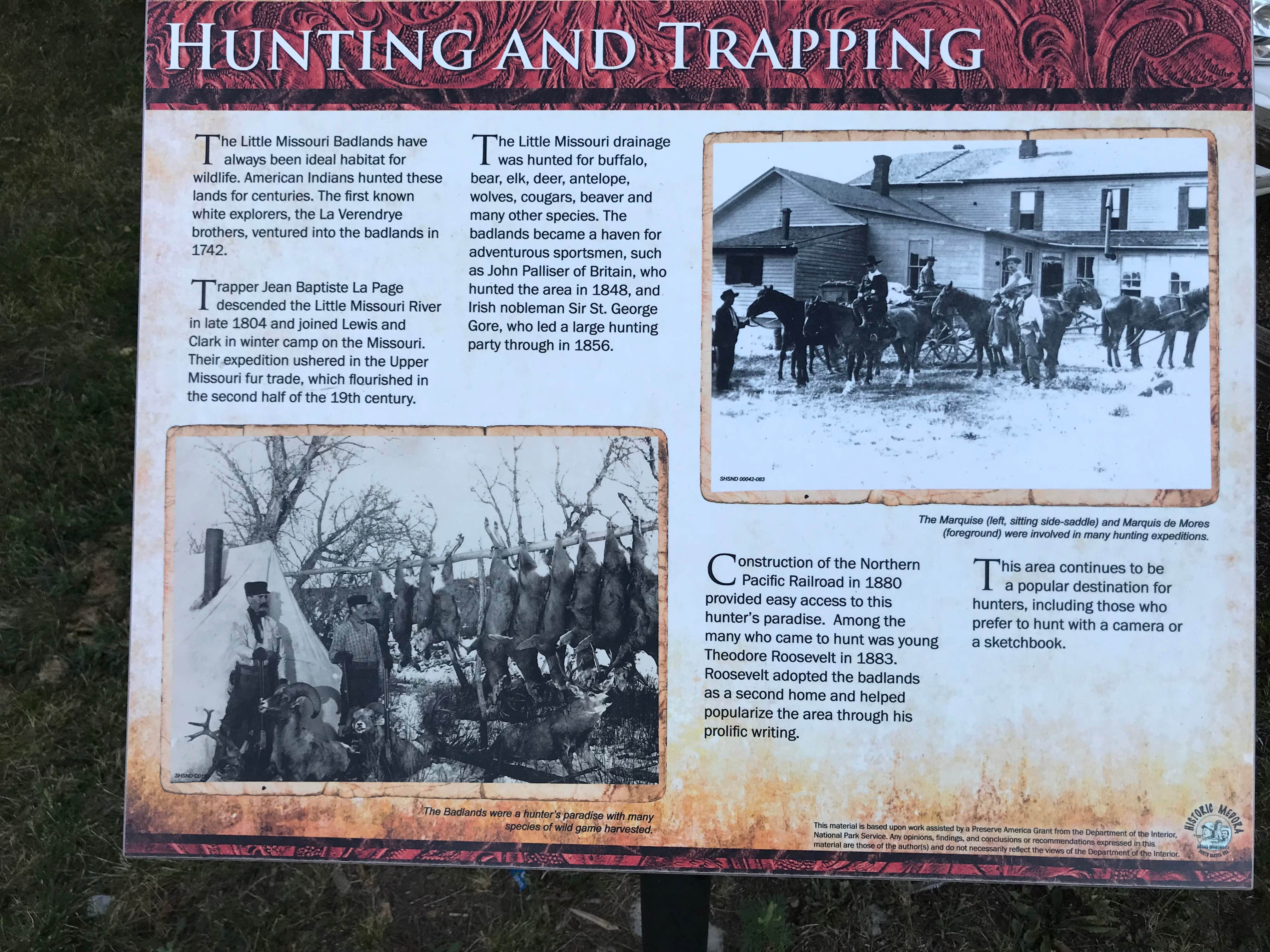Paula C.'s photo of camping with a horse at Medora Campground near Sentinel Butte, ND