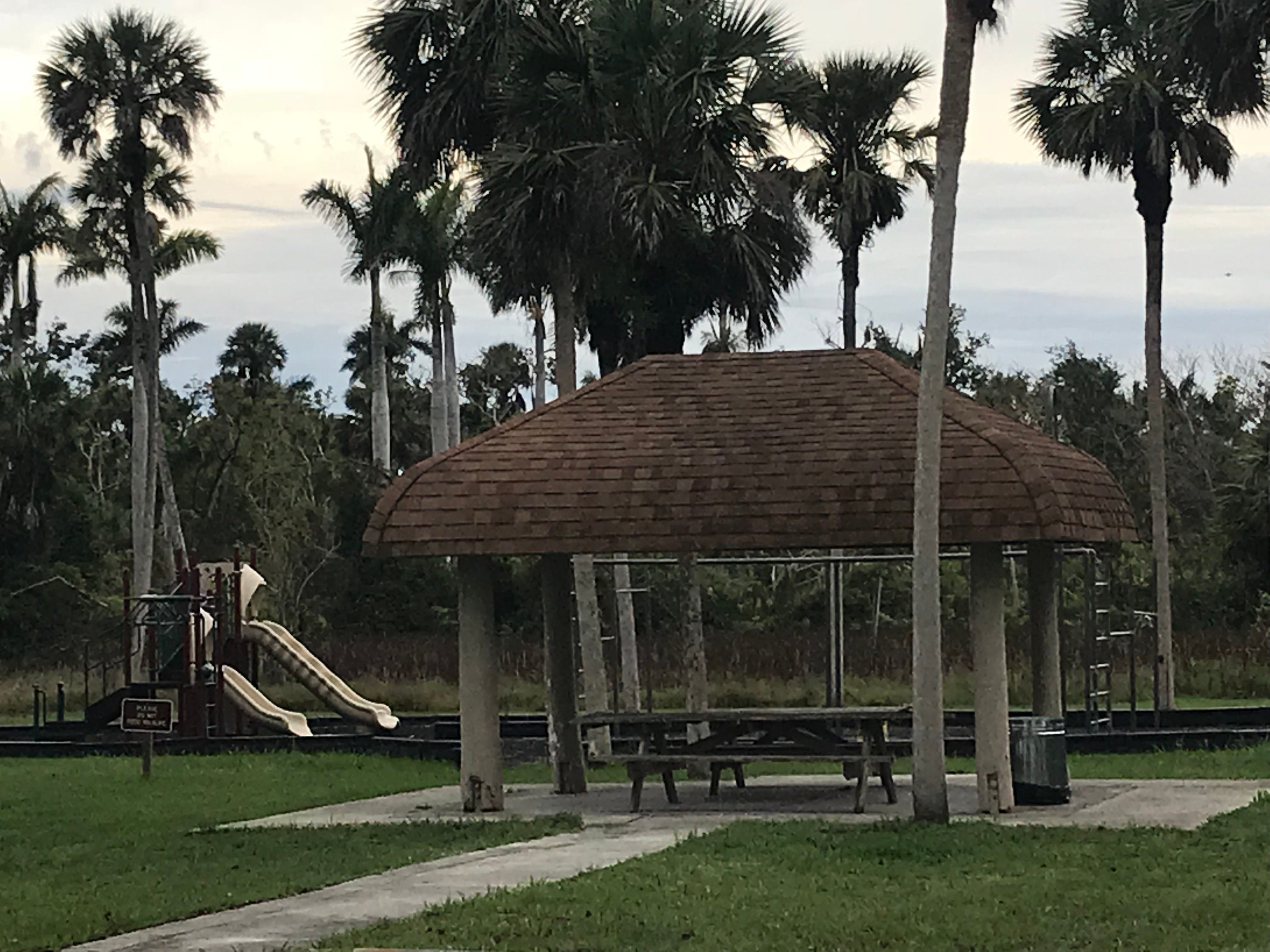 Playground and picnic area adjacent to boat dock area, for both campers and Day Use visitors