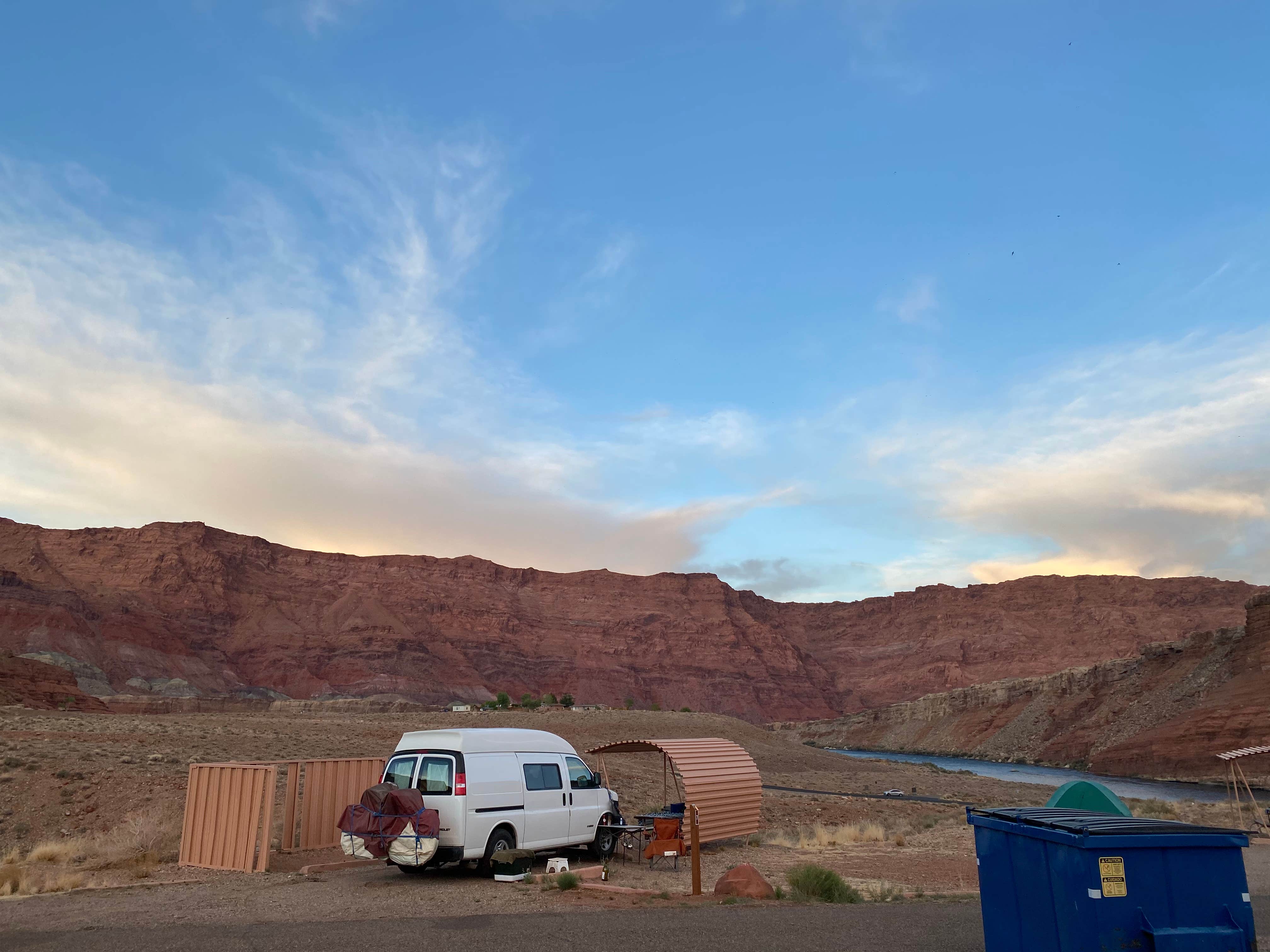 brian B.'s photo of rv camping at Lees Ferry Campground — Glen Canyon National Recreation Area near Marble Canyon, AZ