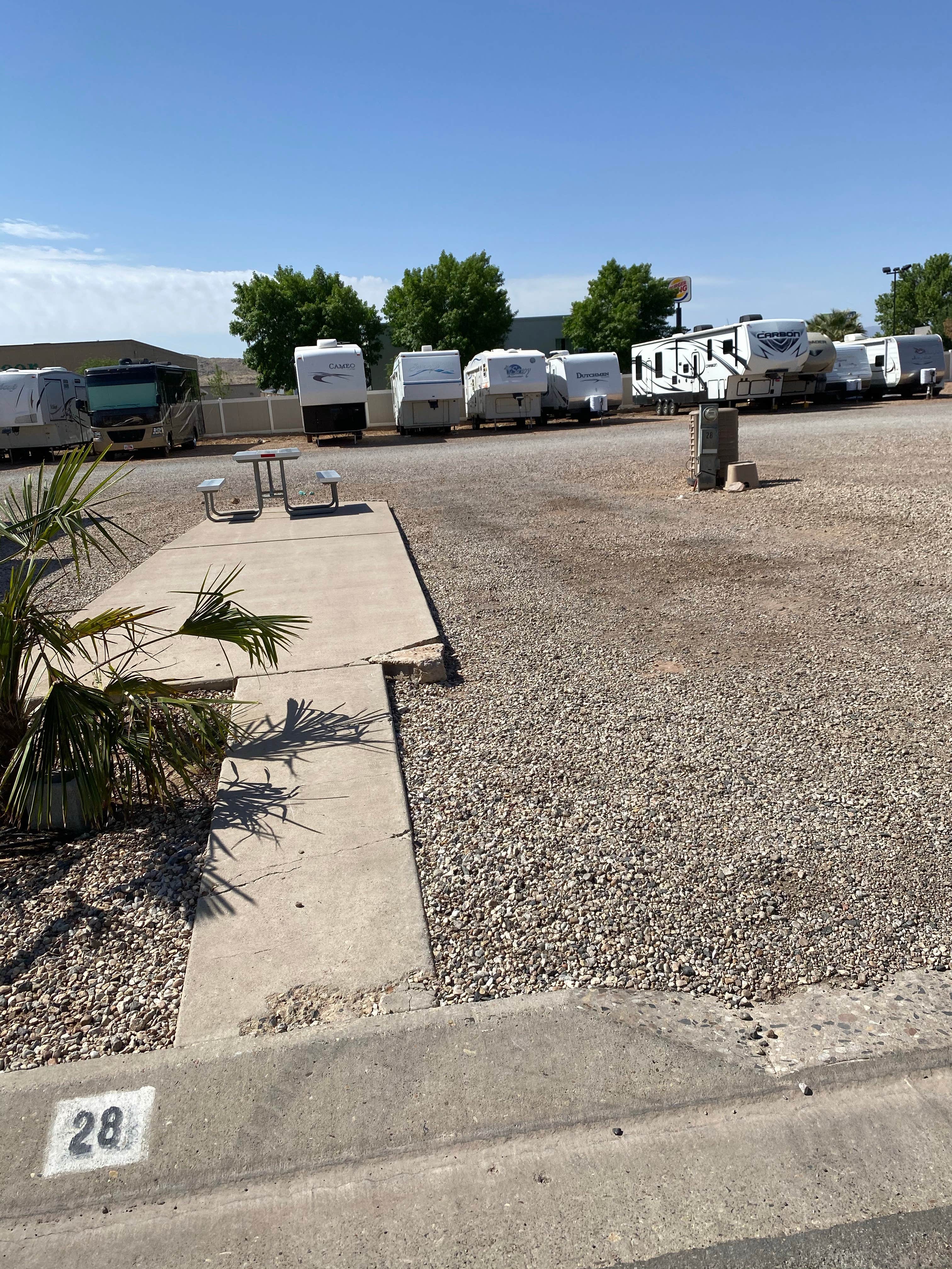 Brittney  C.'s photo of rv camping at McArthur's Temple View RV Resort near Santa Clara, UT