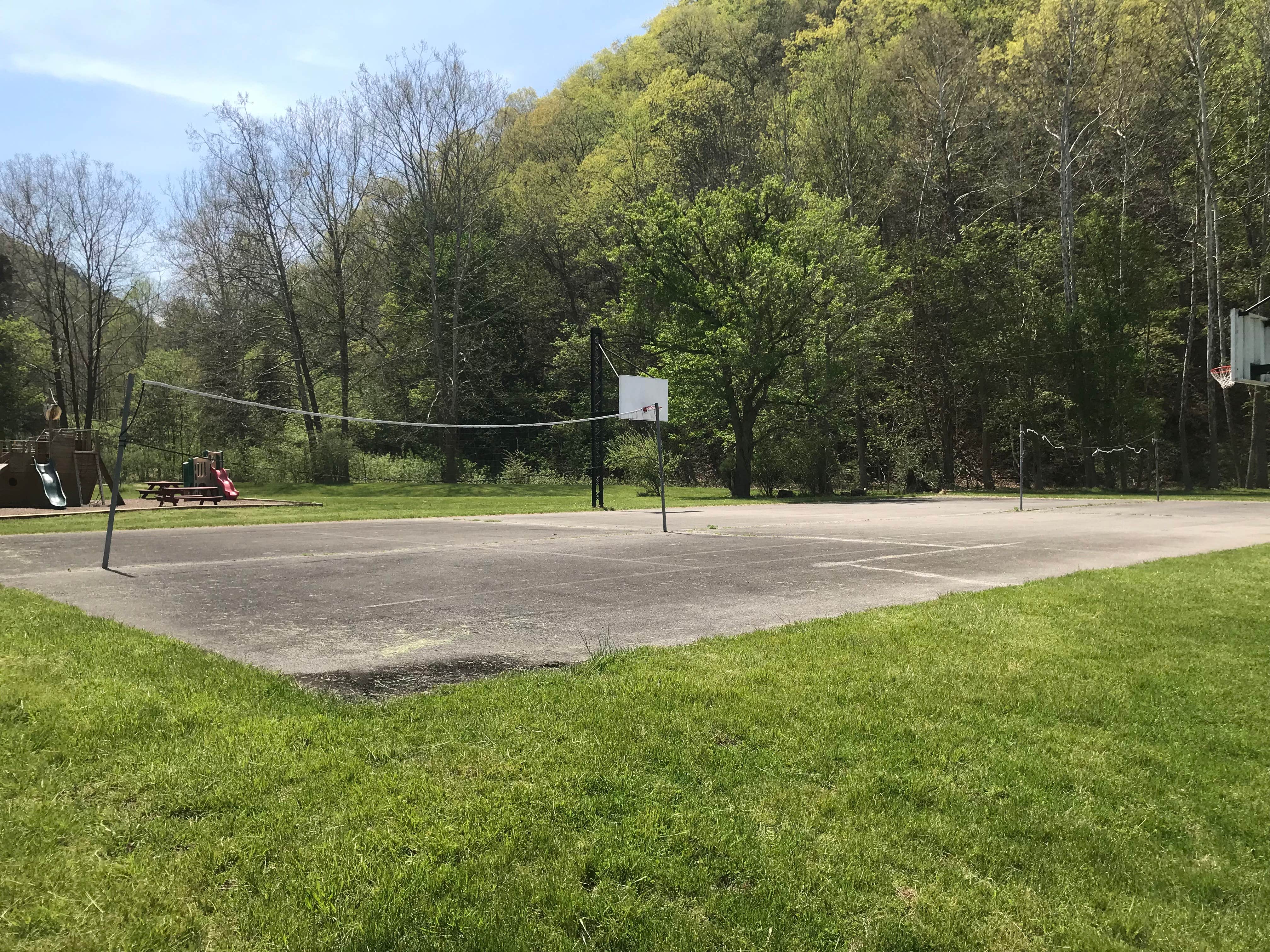 Basketball/volleyball court