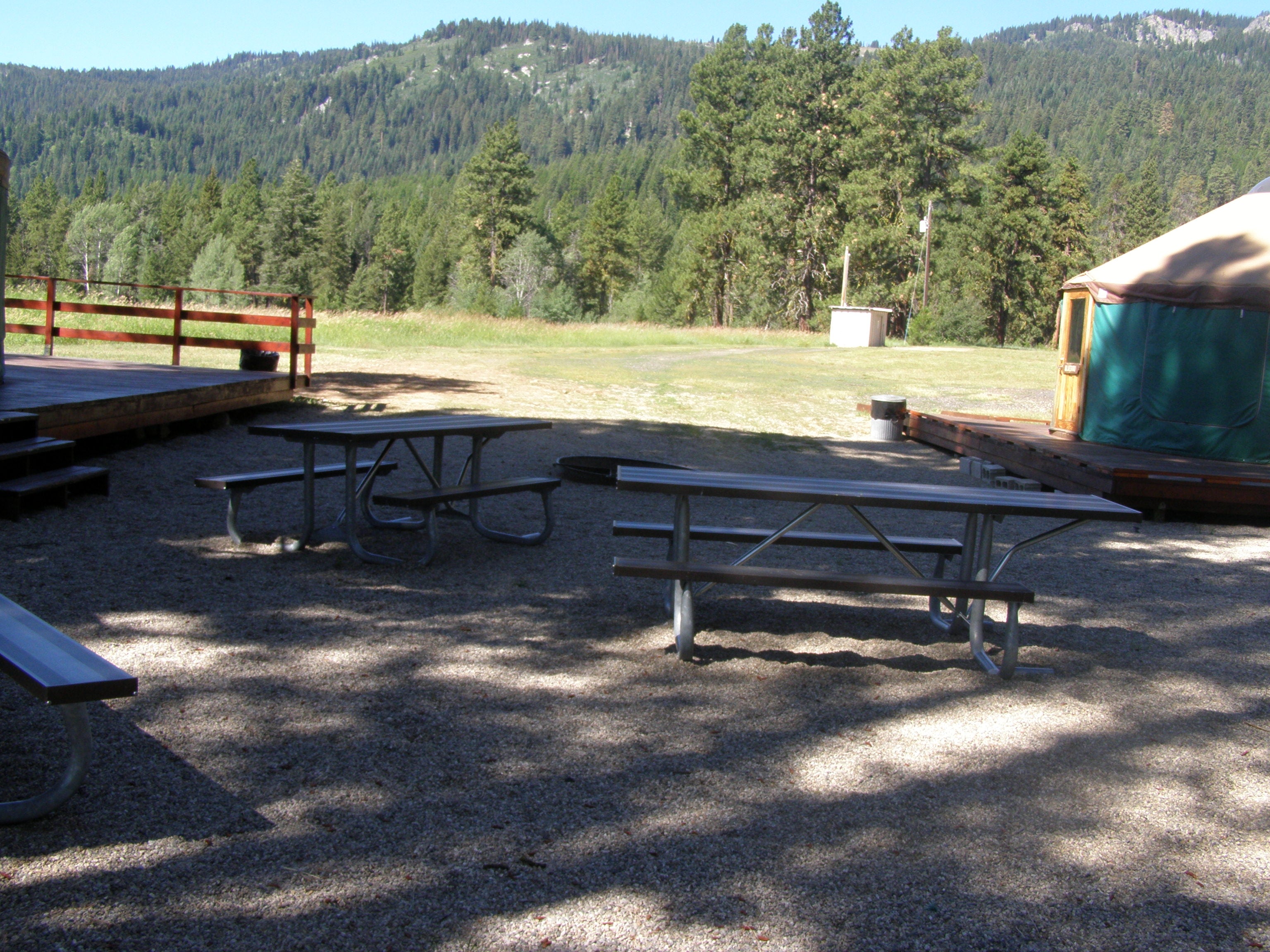 Camper submitted image from Osprey Point Group Yurts — Lake Cascade State Park - 5