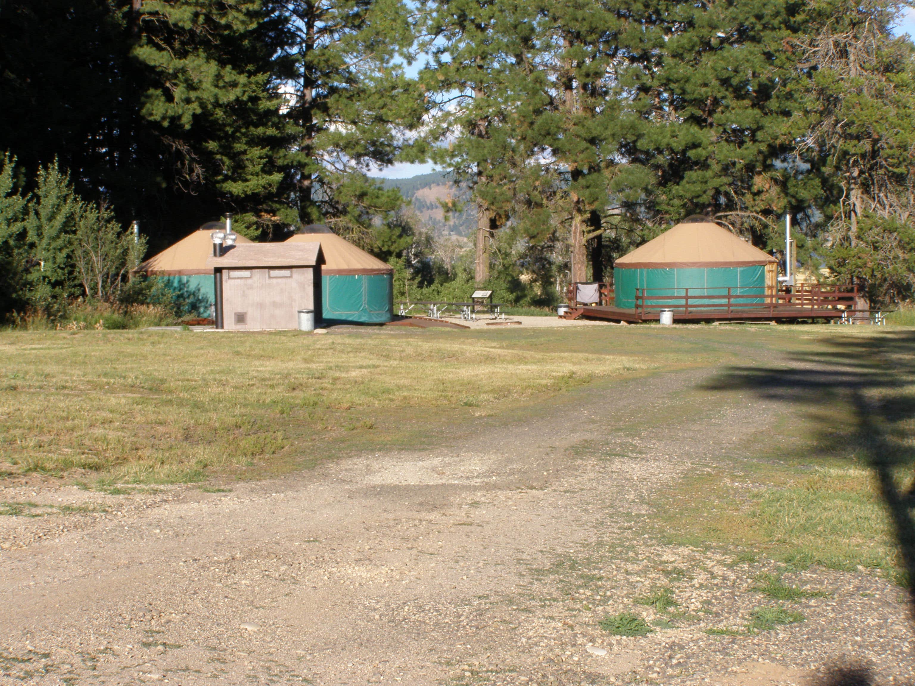 Camper-submitted photo at Osprey Point Group Yurts — Lake Cascade State Park near Yellow Pine, ID