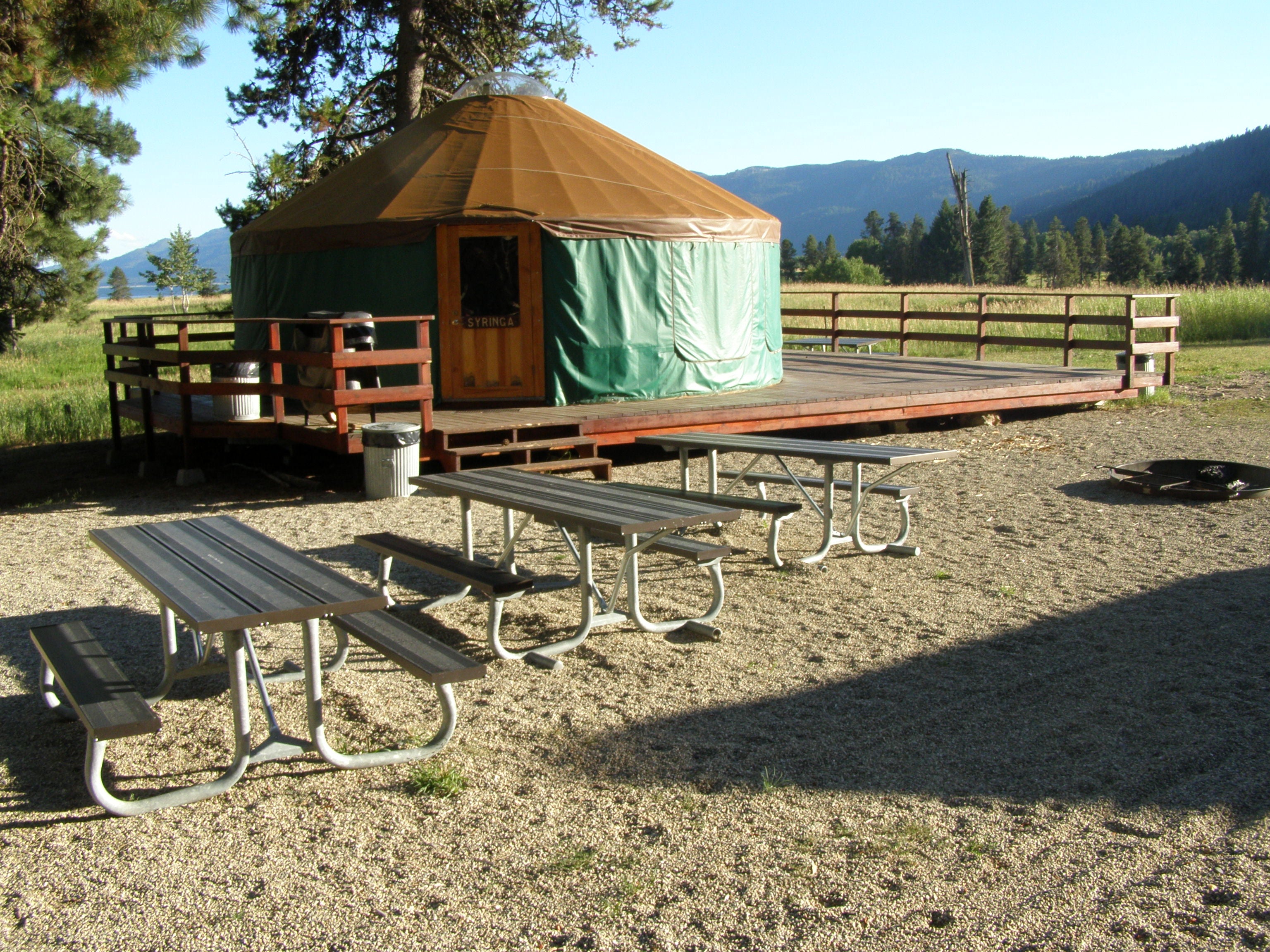 Camper submitted image from Osprey Point Group Yurts — Lake Cascade State Park - 4
