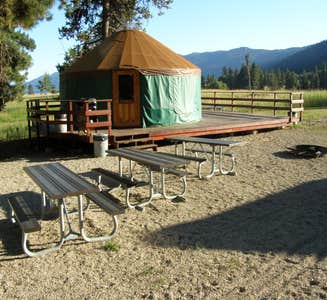 Camper-submitted photo from Osprey Point Group Yurts — Lake Cascade State Park