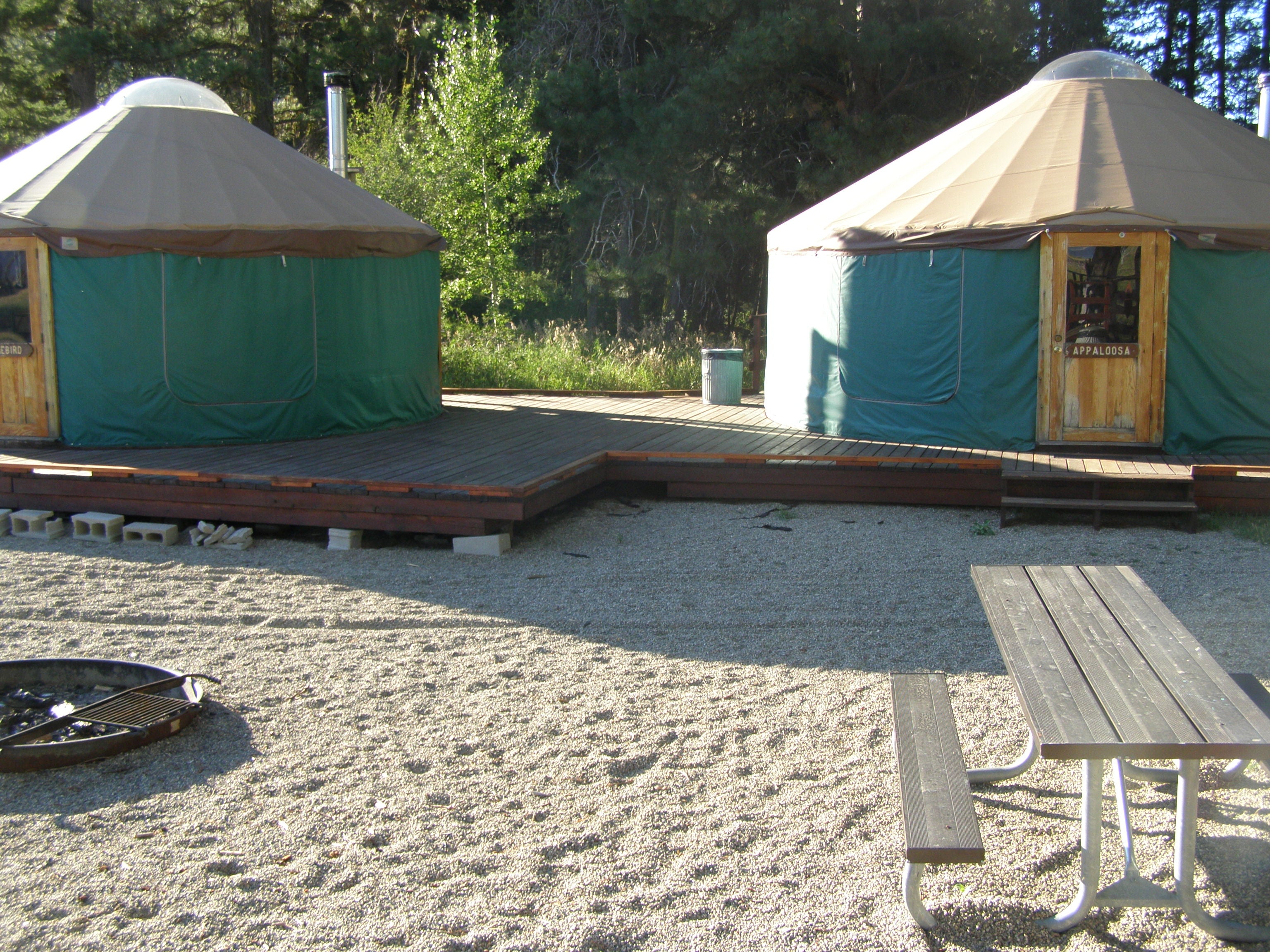 Camper submitted image from Osprey Point Group Yurts — Lake Cascade State Park - 2