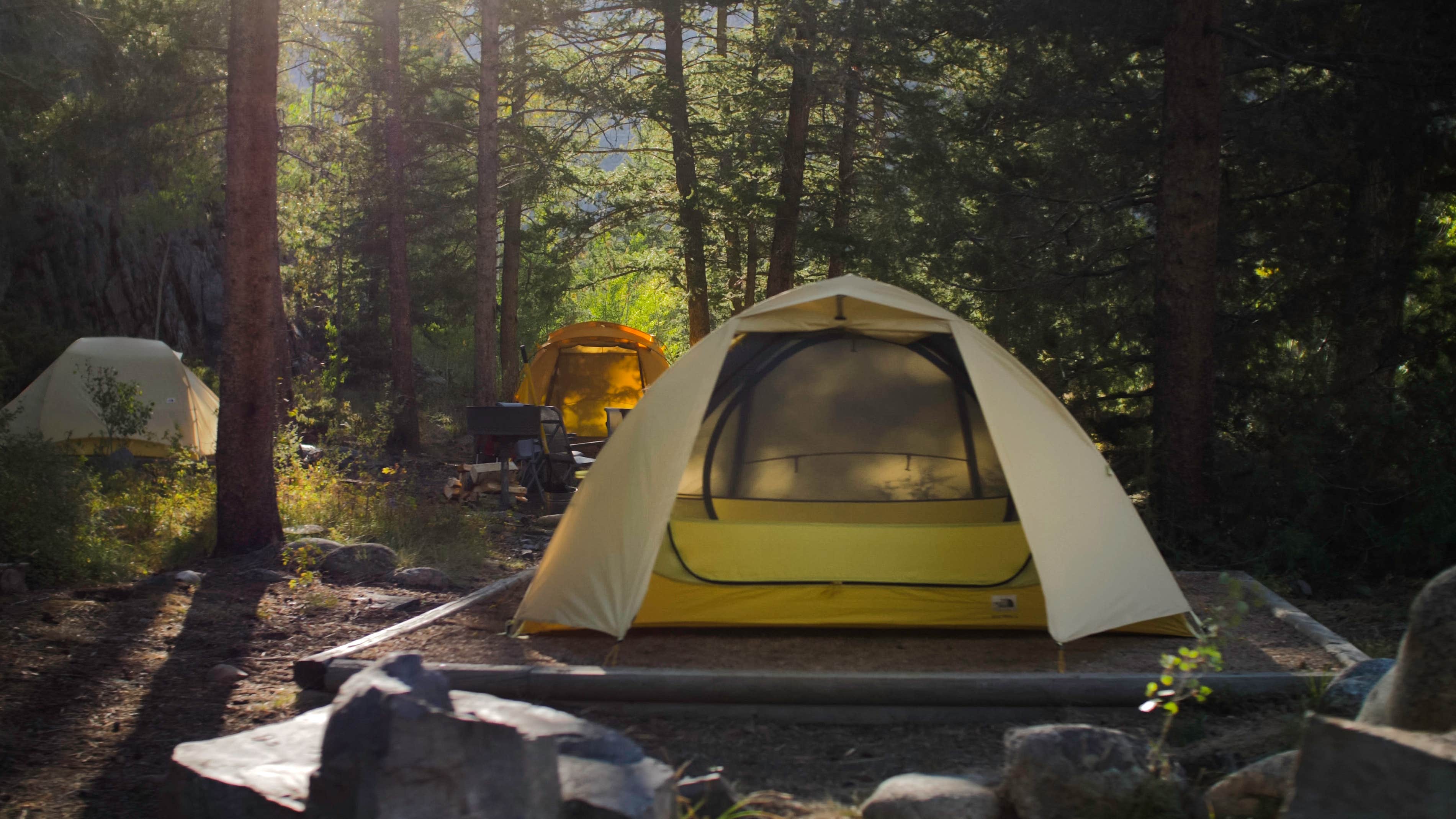 Sam D.'s photo of tent camping at Campfire Ranch on the Taylor near Pitkin, CO