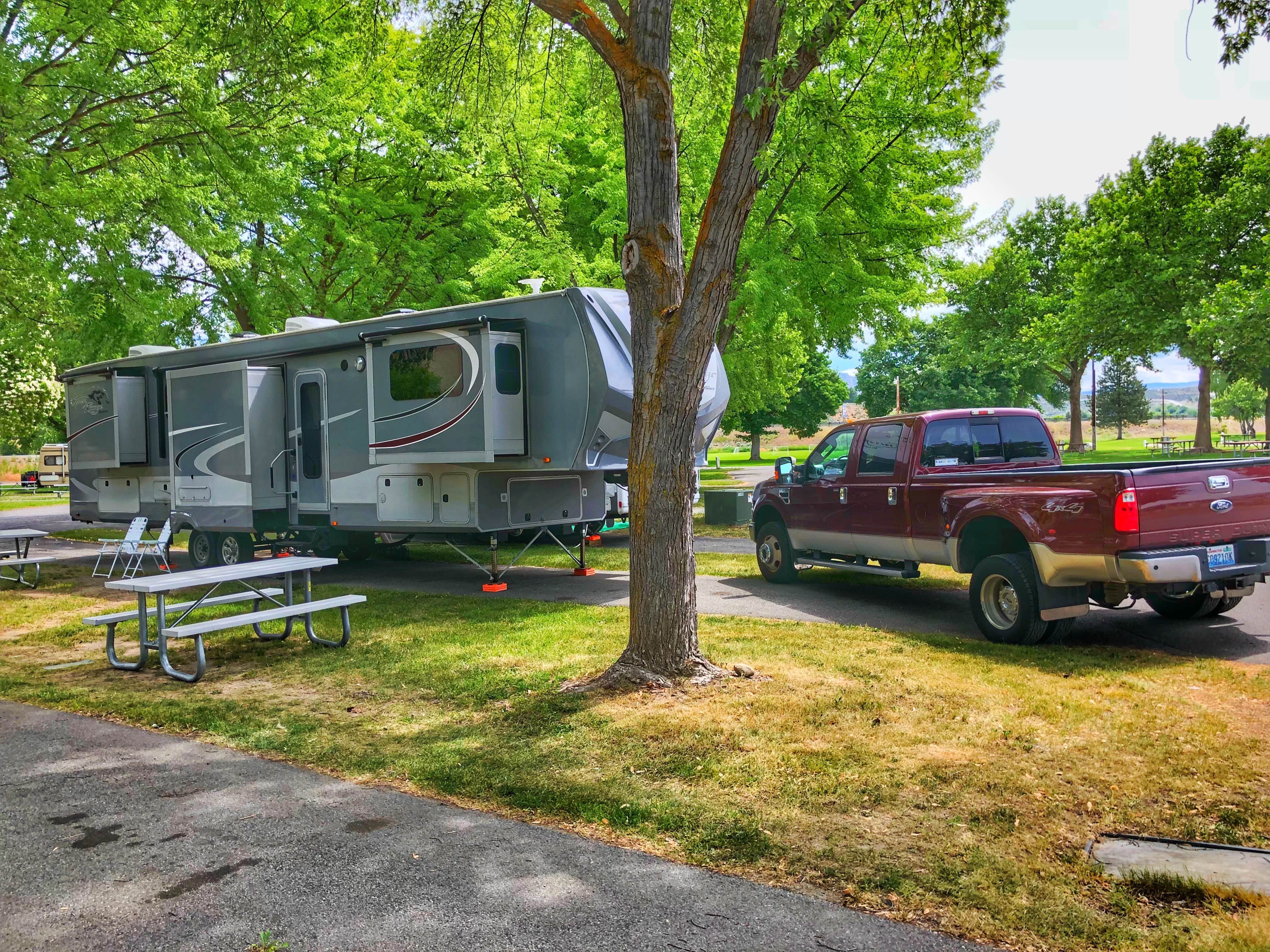 Ken and Sheryl C.'s photo of rv camping at East Omak RV Park (Carl Precht RV Park) near Republic, WA