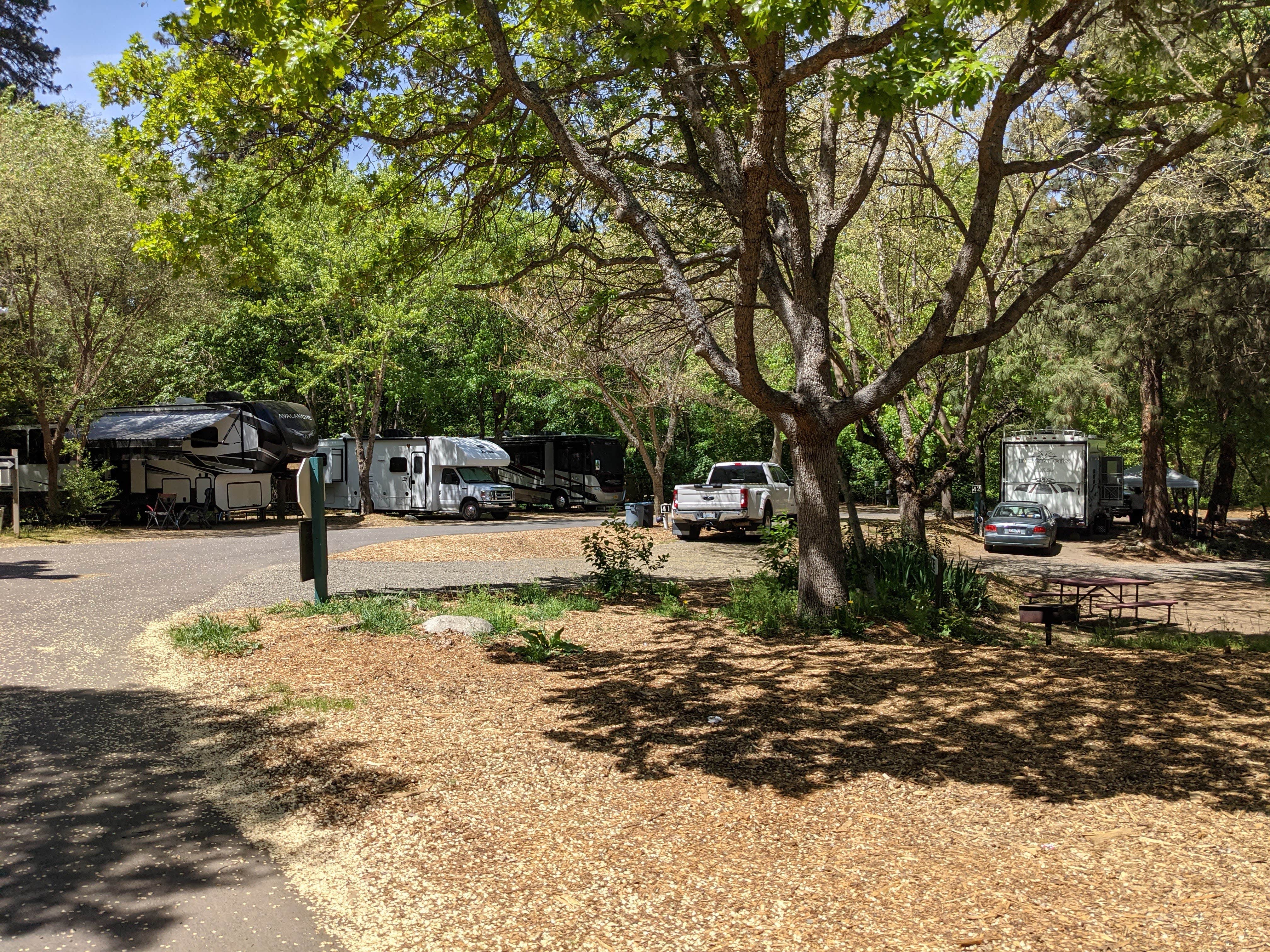 Laura M.'s photo of rv camping at Ashland's Creekside Campground & RV Park near White City, OR