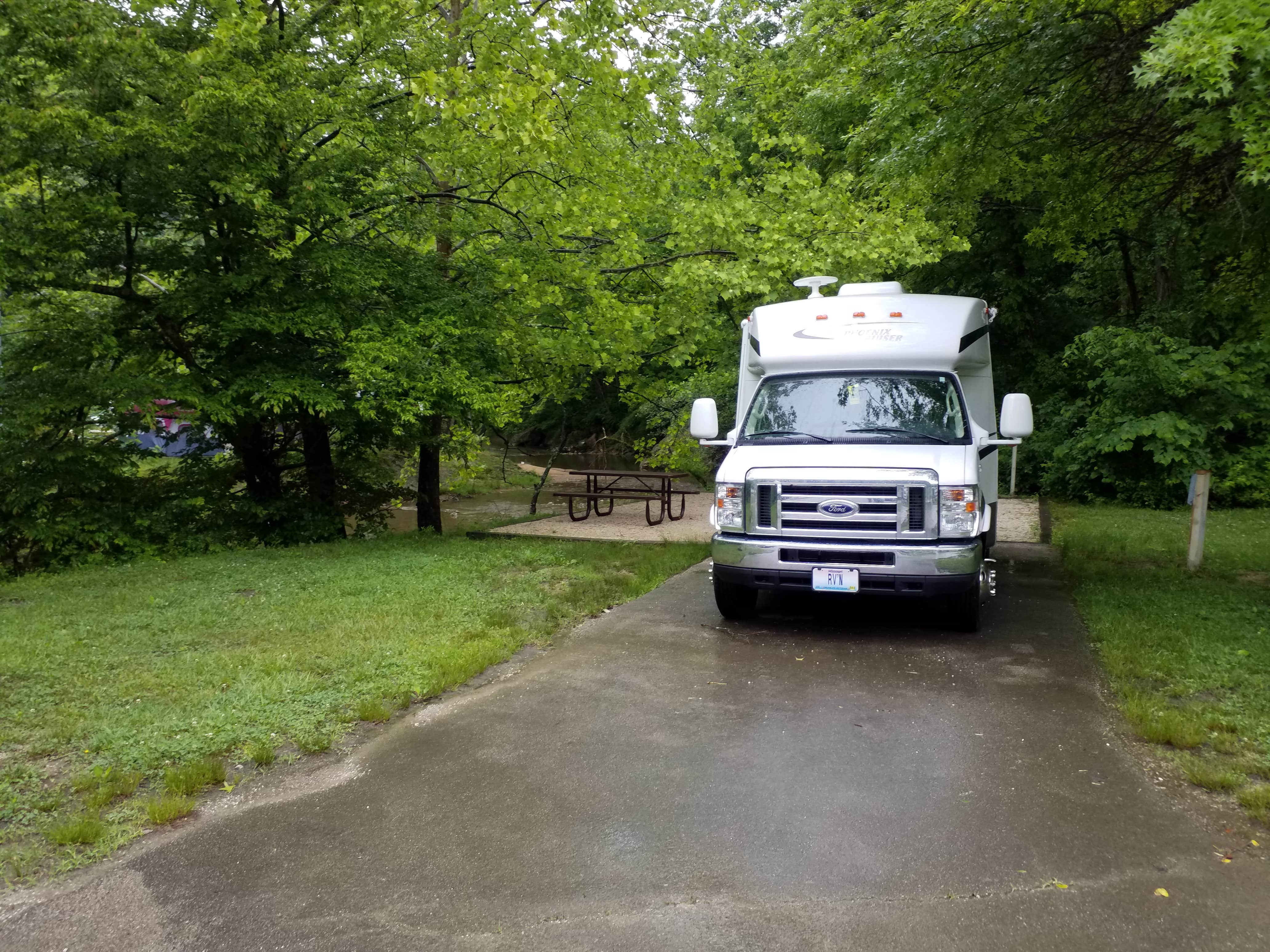 Gary P.'s photo of rv camping at Middle Fork Campground — Natural Bridge State Resort Park near Blue River, KY