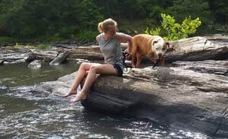 Kim M.'s photo of camping with pets at Sweetwater Creek State Park Campground near Dallas, GA