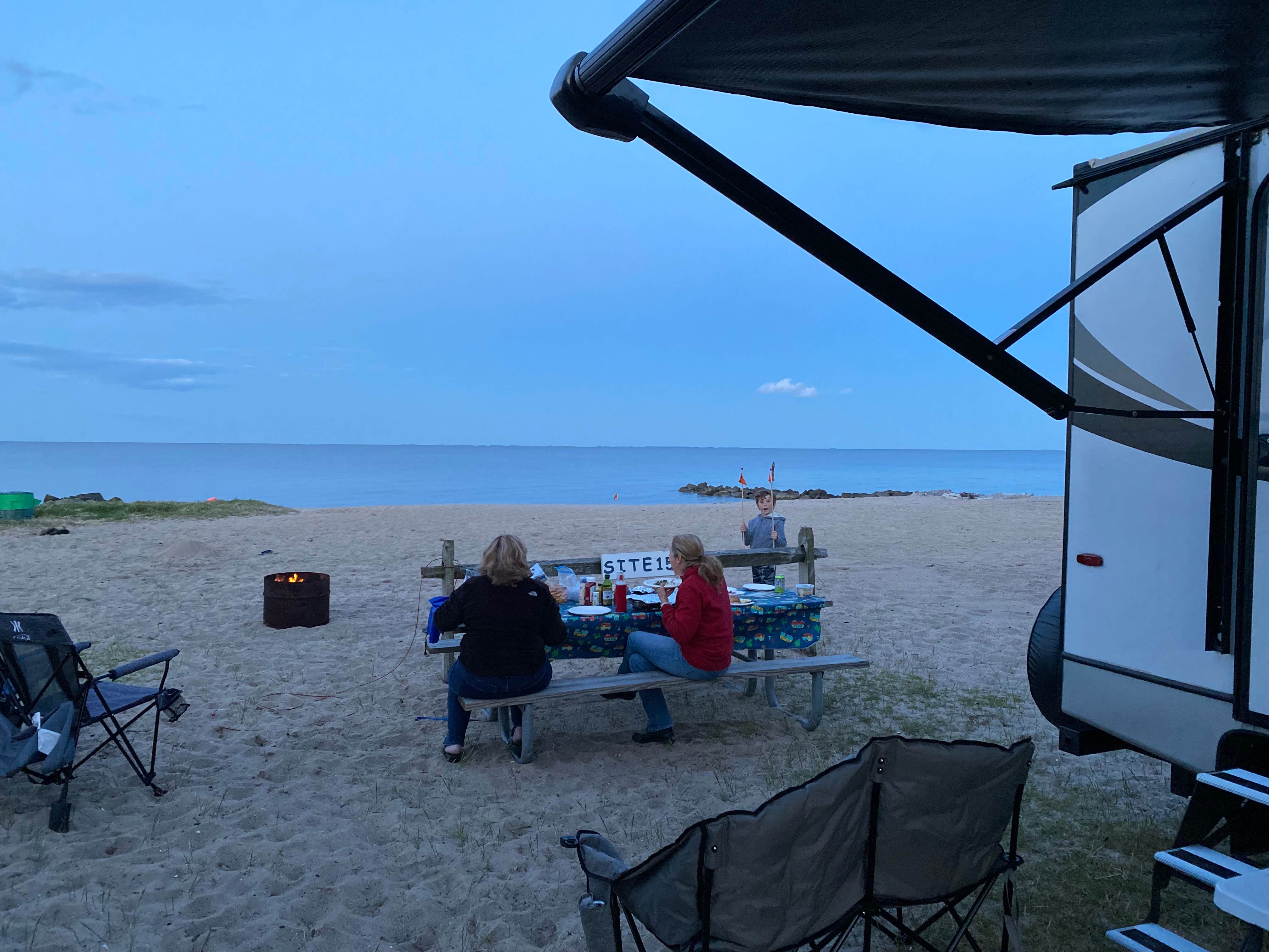 Scott T.'s photo of rv camping at Breezy Point Beach near Rock Hall, MD