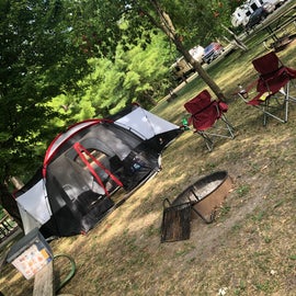 Tent camping spot