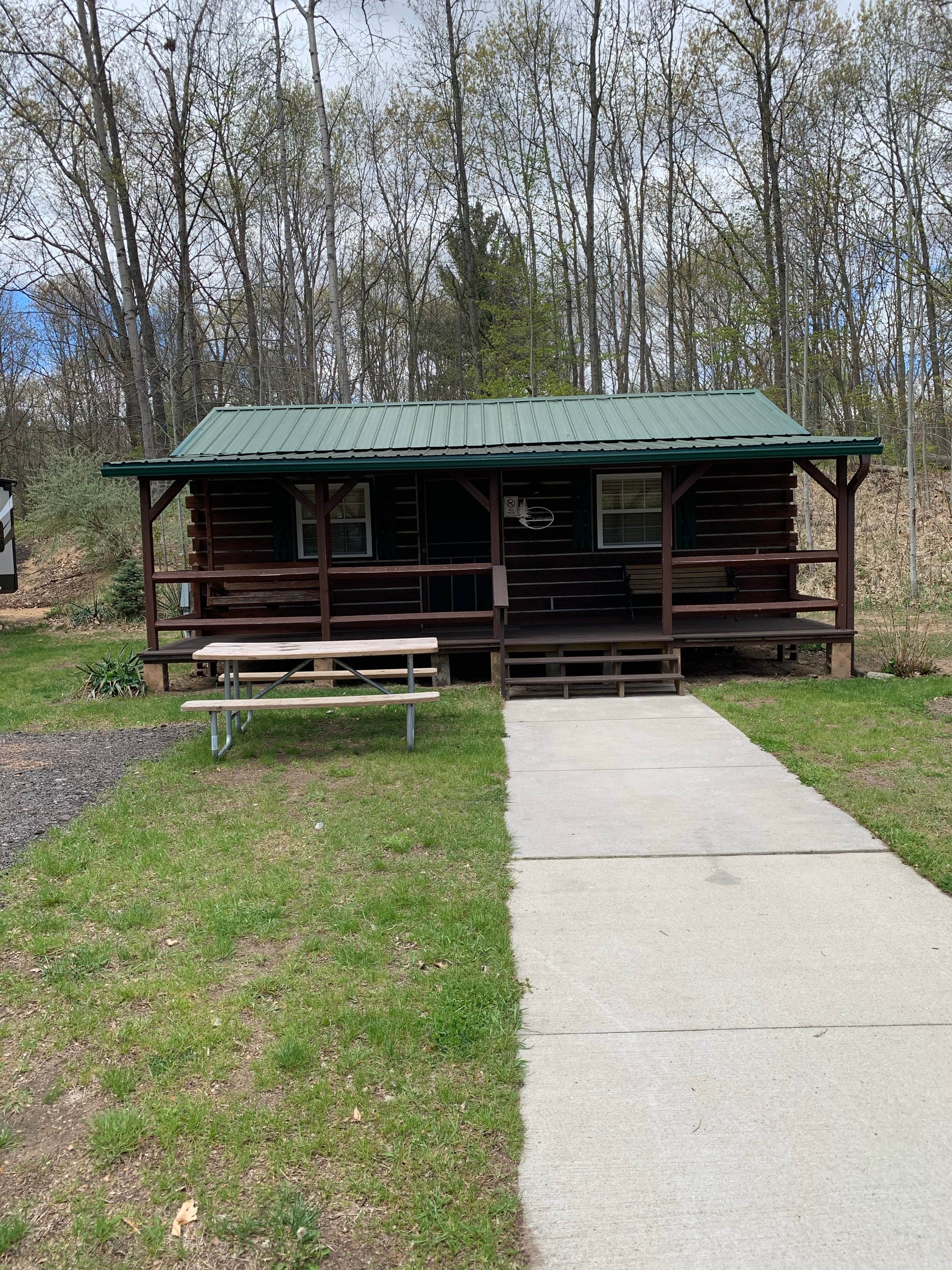 Clint's photo of a cabin at Hungry Horse Campground near Bellevue, MI