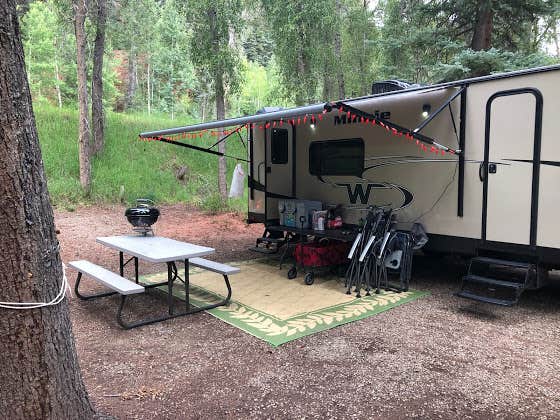 Camper-submitted photo at Priest Gulch Campground and RV Park Cabins and Lodge near Rico, CO