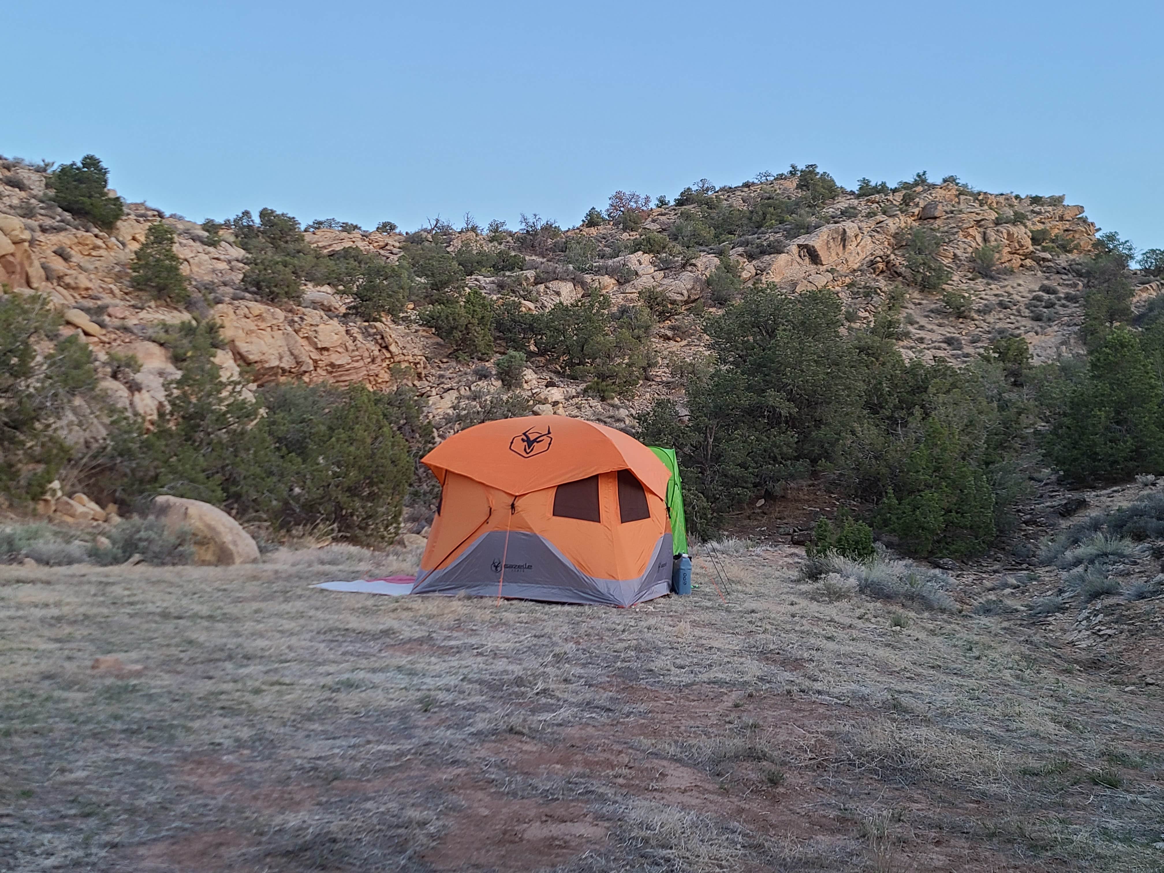 Darren G.'s photo of tent camping at Yellow Circle Road Dispersed Camping Area near Arches National Park