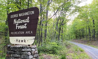 Camping near Wolf Gap: Hawk Recreation Area Campground, Star Tannery, West Virginia