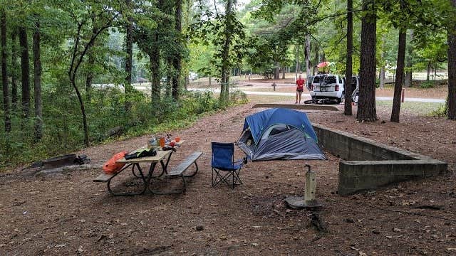 Jeremy W.'s photo of tent camping at Oak Mountain State Park Campground near Weogufka, AL