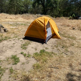 Flat spot for tent