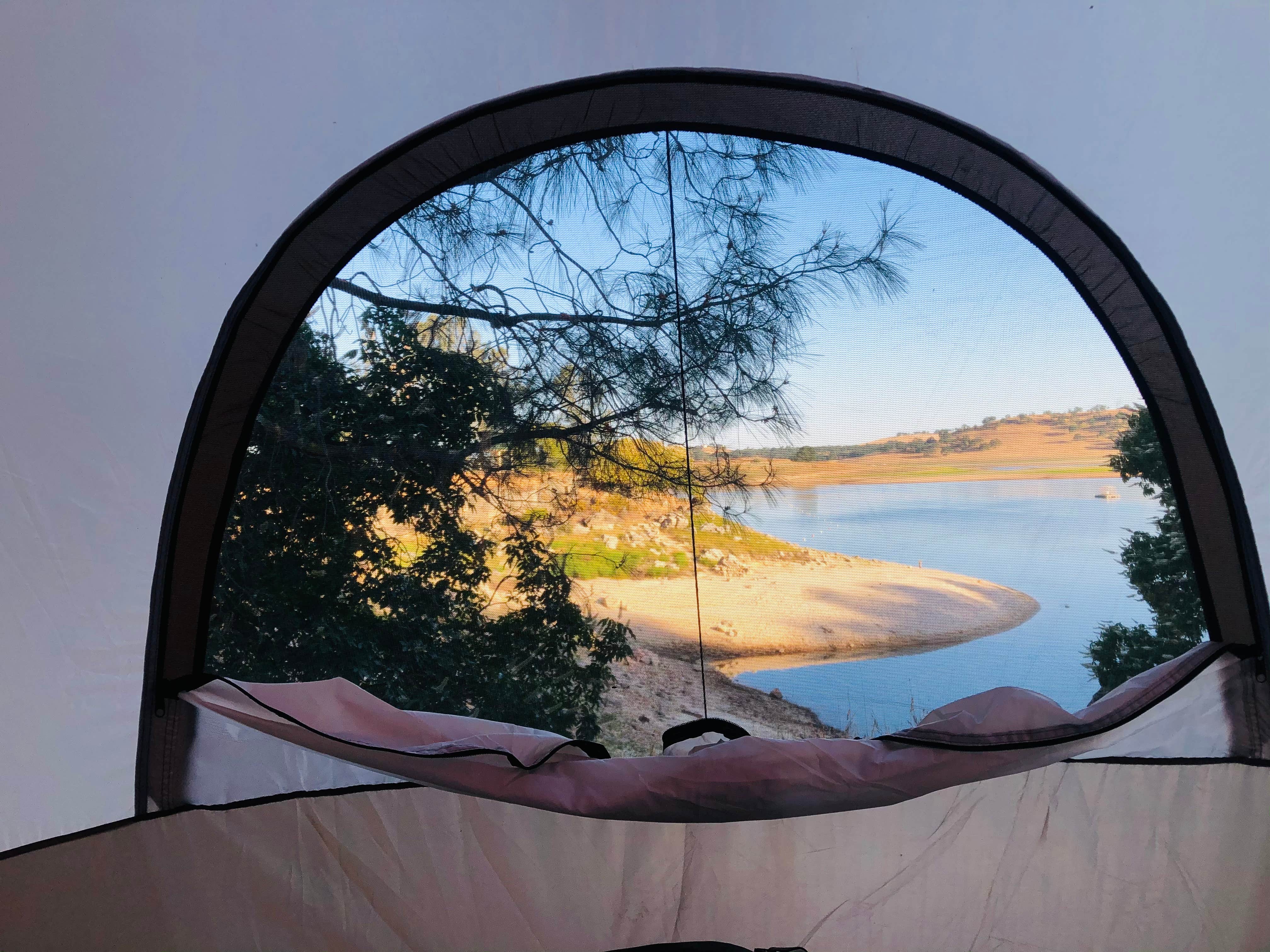 Donnalyn C.'s photo of tent camping at Lake Camanche near Rancho Cordova, CA