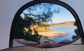 Donnalyn C.'s photo of tent camping at Lake Camanche near Sutter Creek, CA
