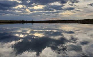 Molly's photo of a dispersed camping area at Richland reservoir dispersed camping in South Dakota