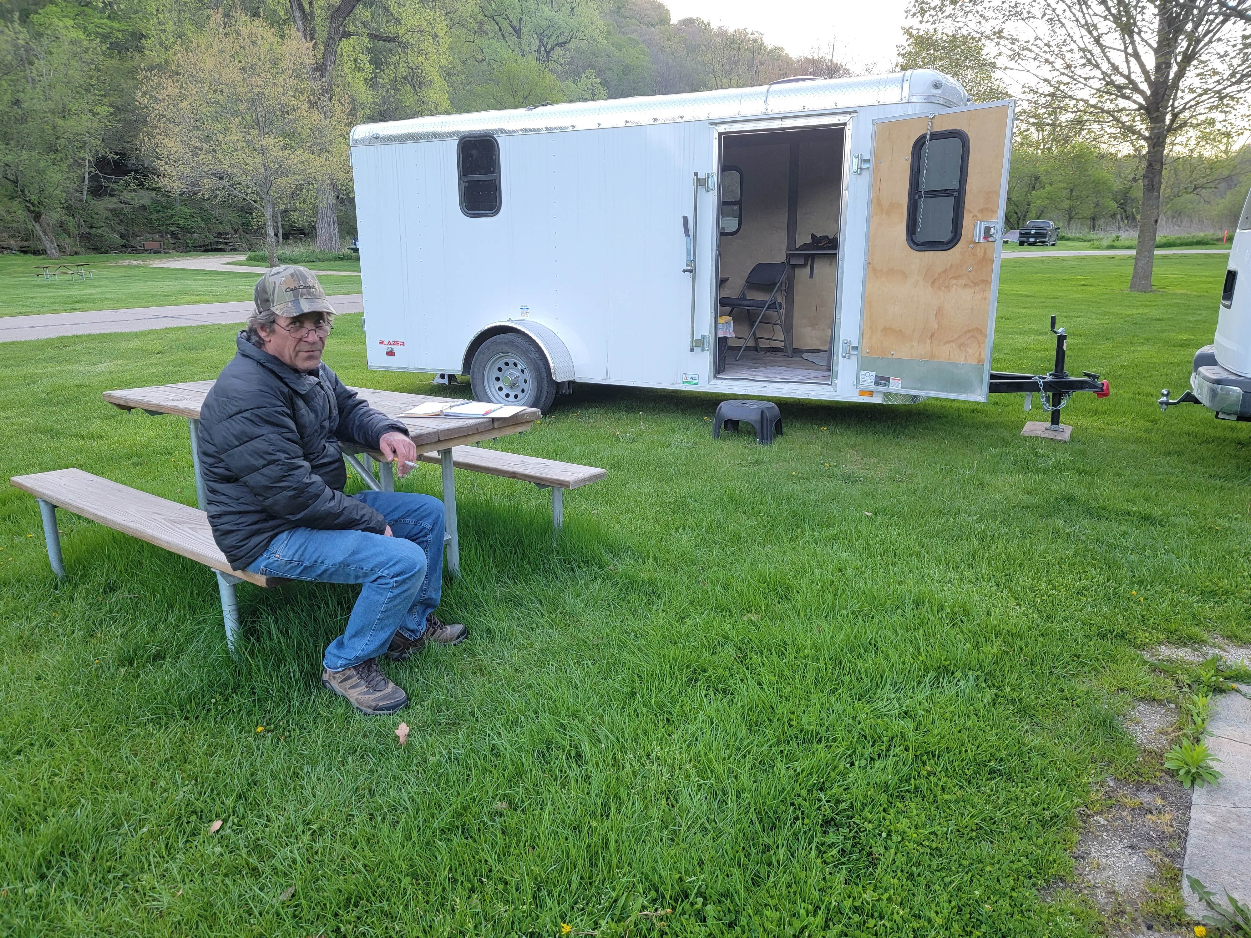 Jeannie B.'s photo of rv camping at Big Paint Campground — Yellow River State Forest near Westby, WI