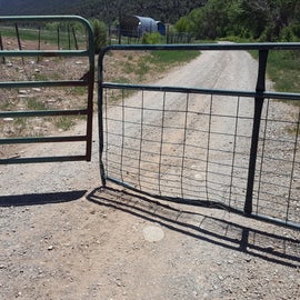 The gate, just return it how you found it. Keeps the cows out.