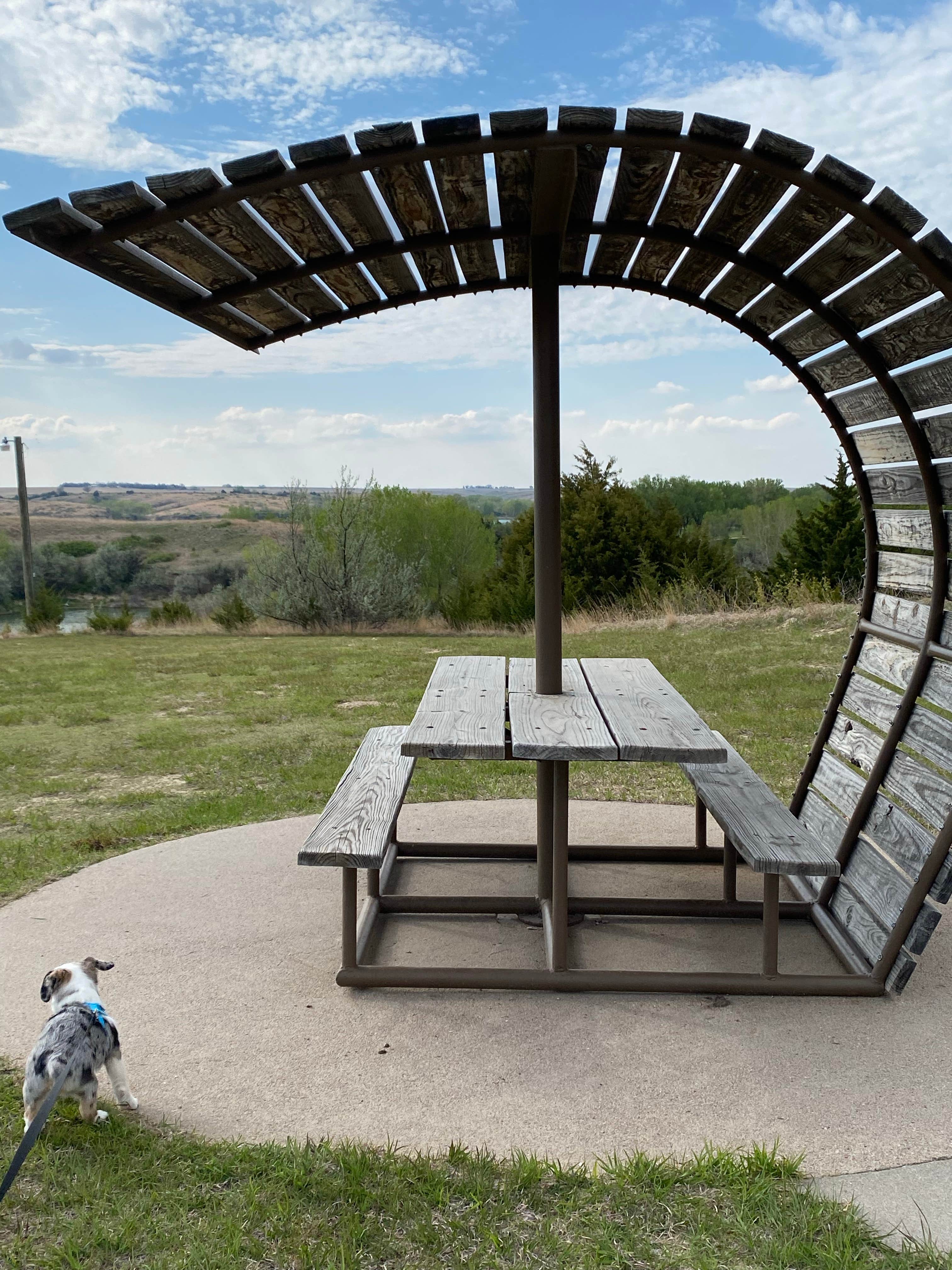 Shannon C.'s photo of camping with pets at Willow View Campground — Red Willow Reservoir SRA near Elwood, NE