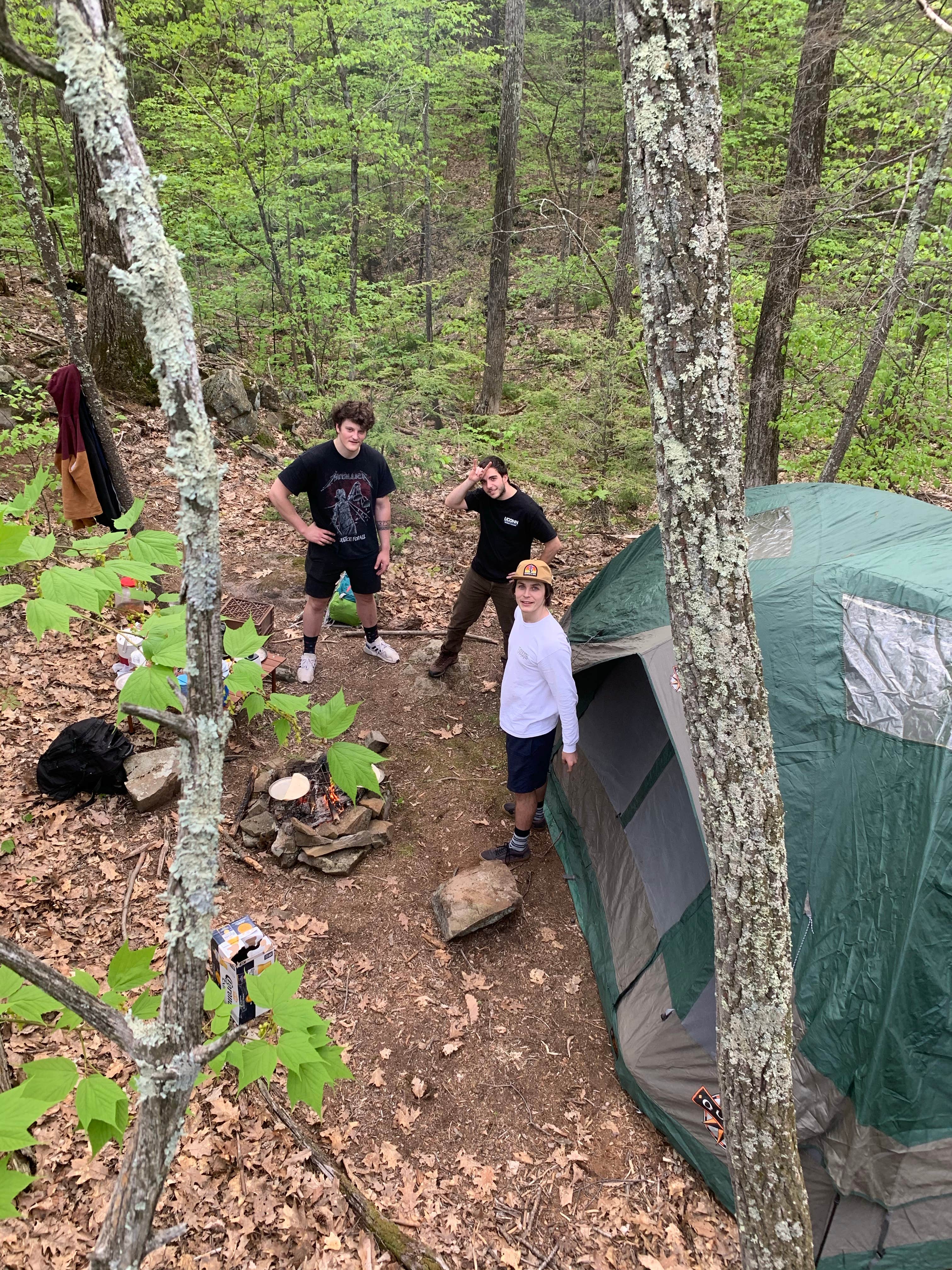 Nora S.'s photo of tent camping at Onion Mountain Park near Farmington, CT