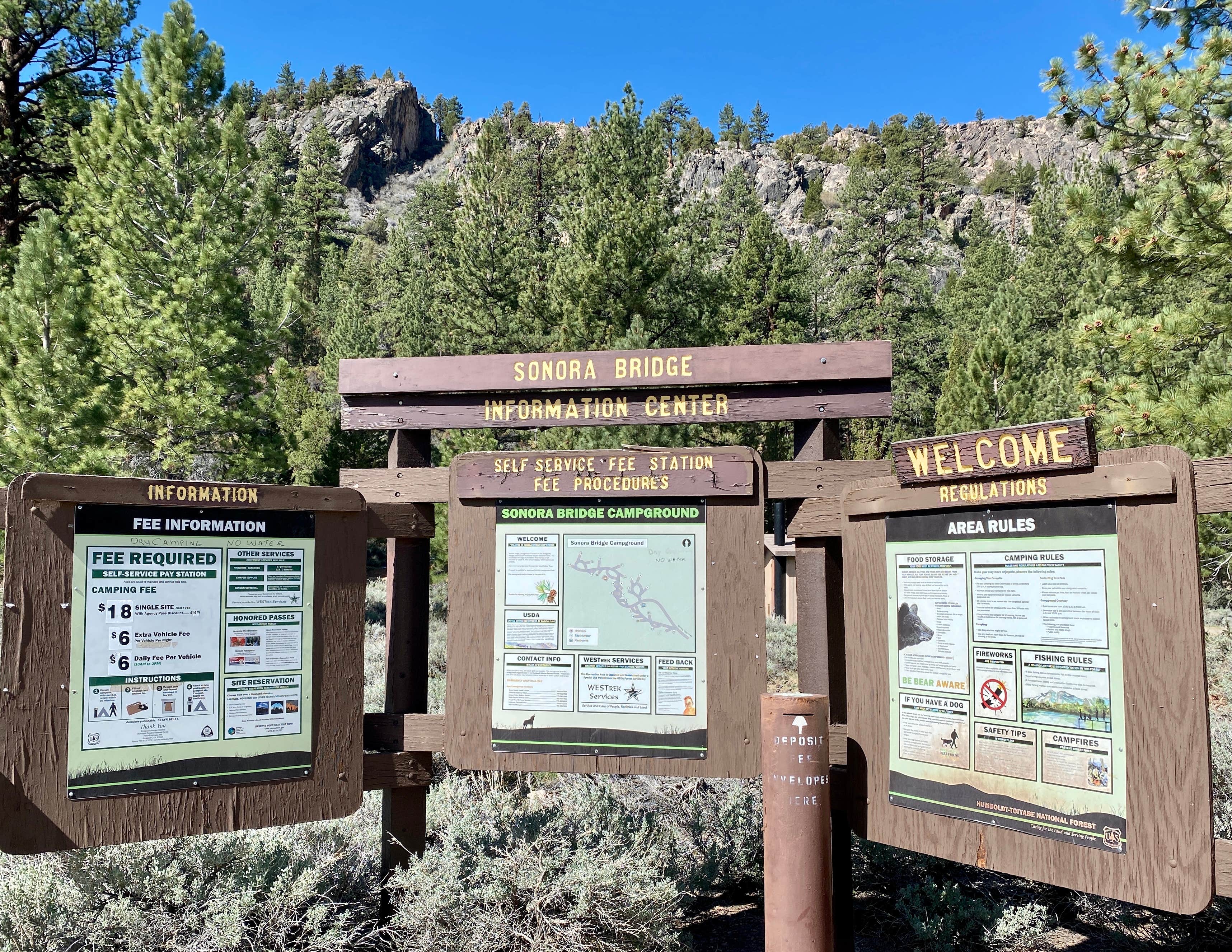 Camping near Desert Creek Campground: Sonora Bridge — Humboldt Toiyabe National Forest Headquarters, Coleville, California